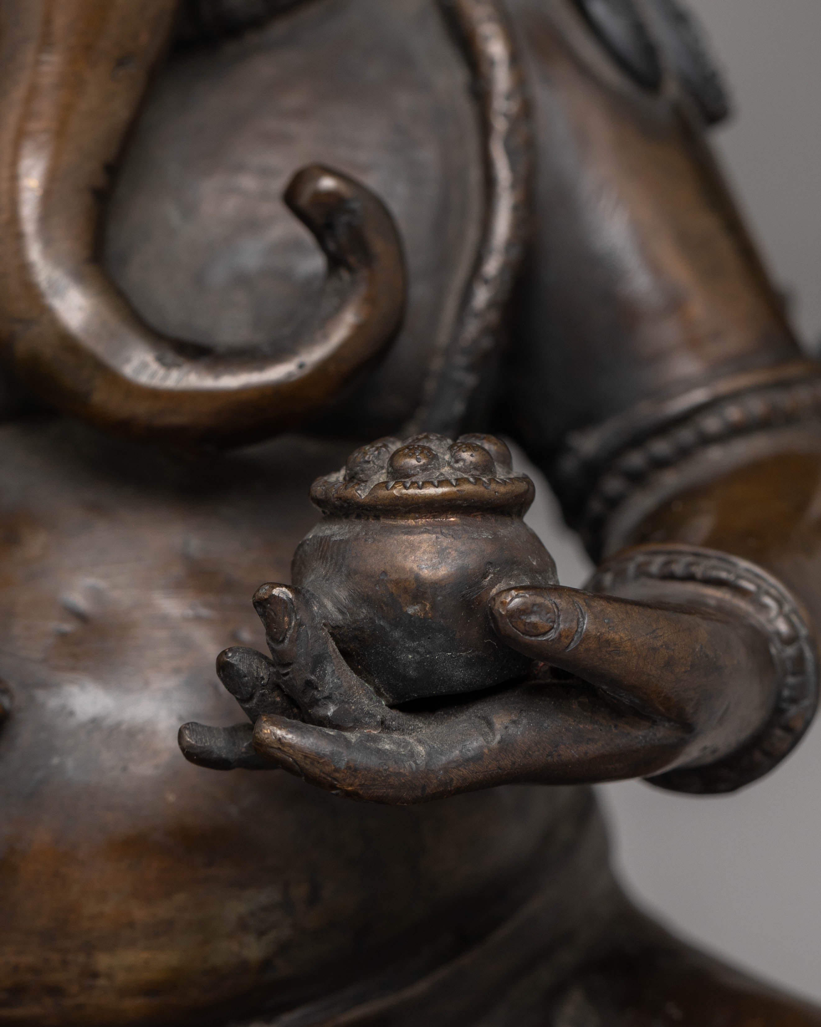 Oxidized Copper Statue of Ganesh | Symbol Of Wisdom
