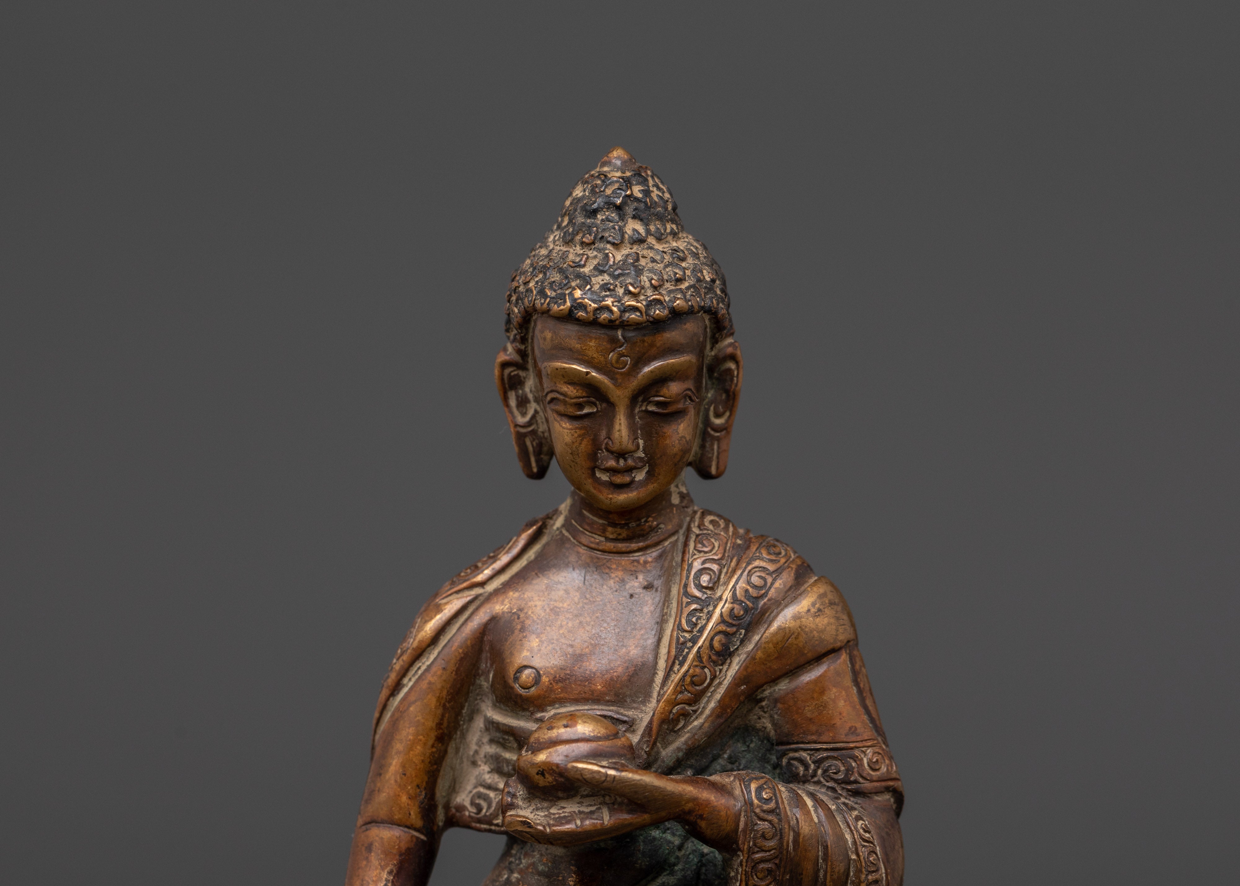 Handcrafted Copper Standing Buddha Statue | Symbol of Peace