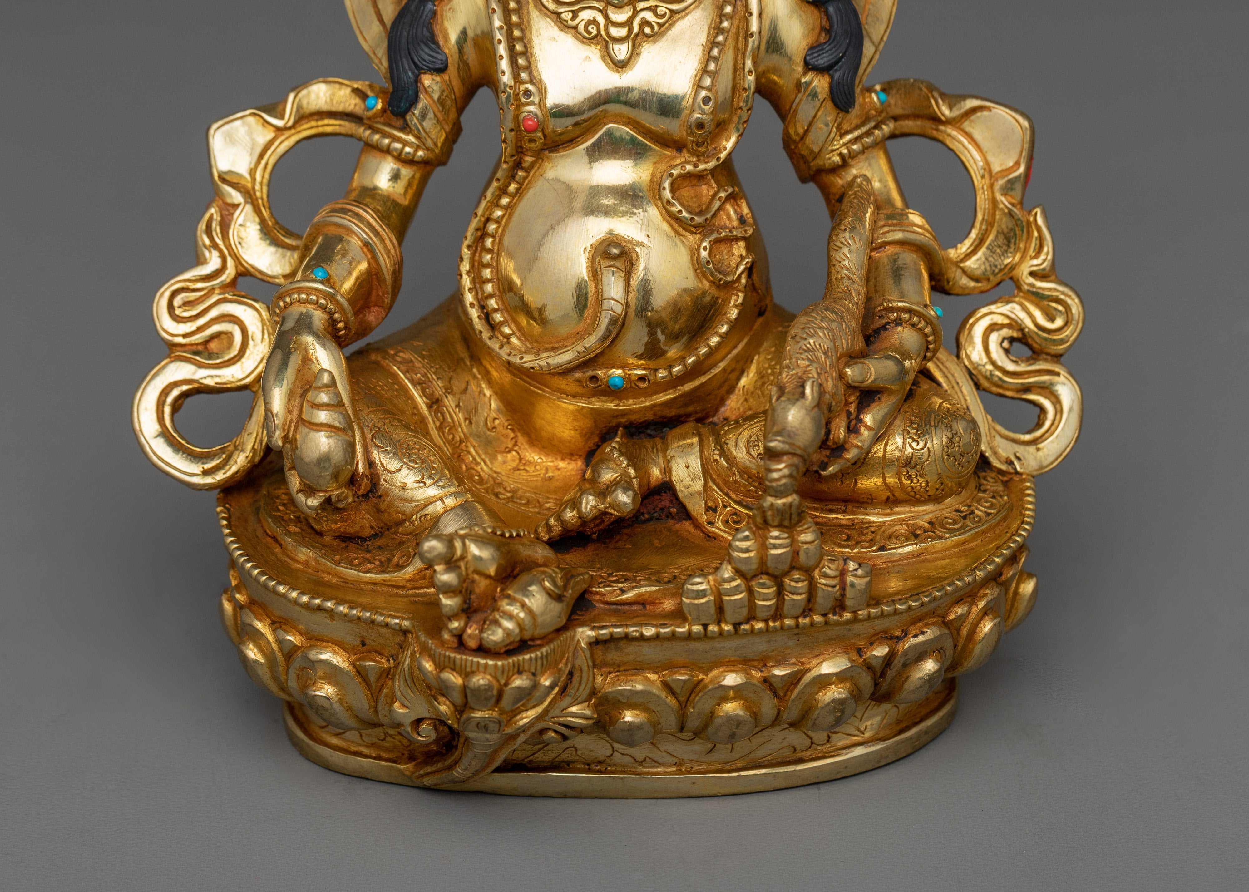 Himalayan Statue of Dzambhala | Wealth Deity Sculpture