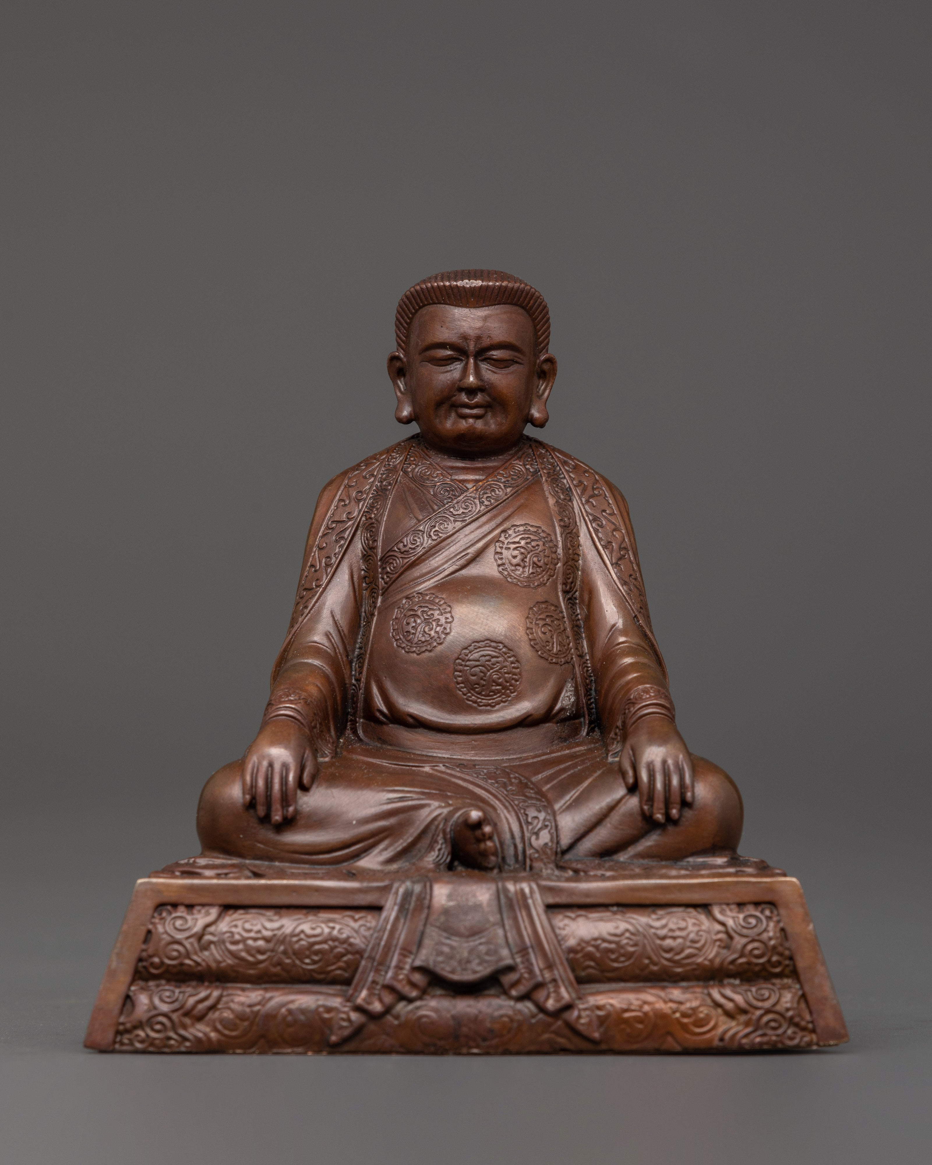 Oxidized Copper Marpha, Milarepa & Gompopa Set | Tibetan Buddhist Masters