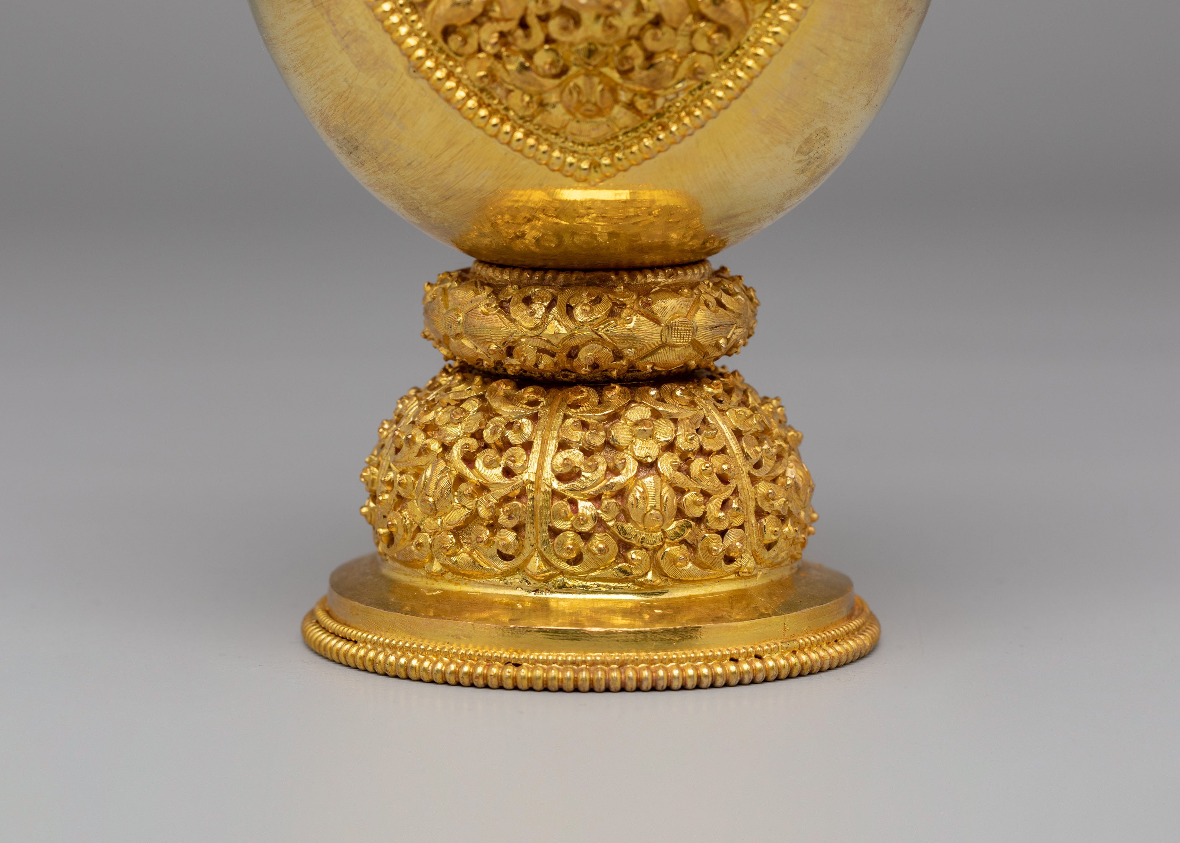 Bhumba Ritual Vessel Set | Gold Plated Copper Bhumba Set