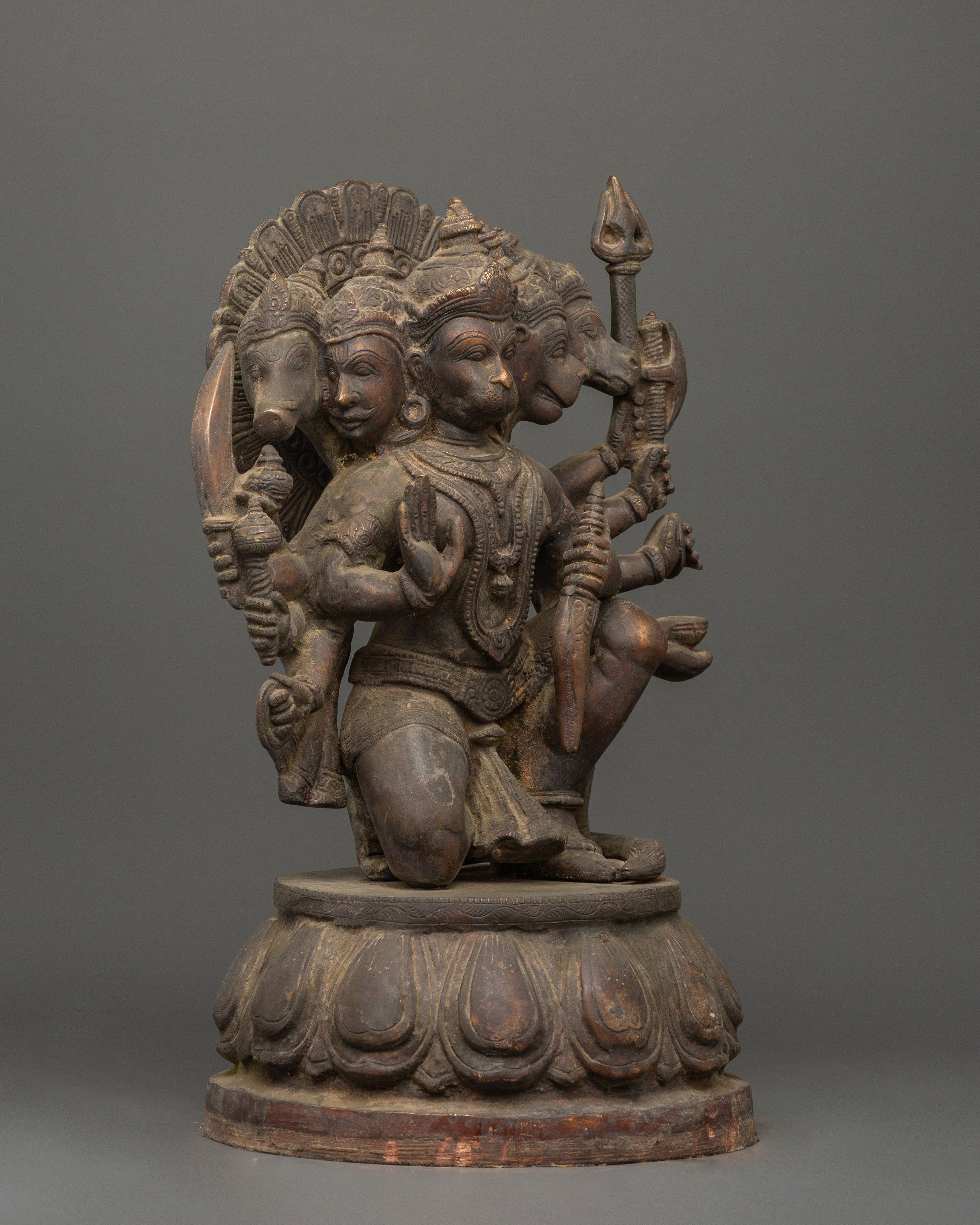 Brass Hanuman Statue |  Hindu Monkey God