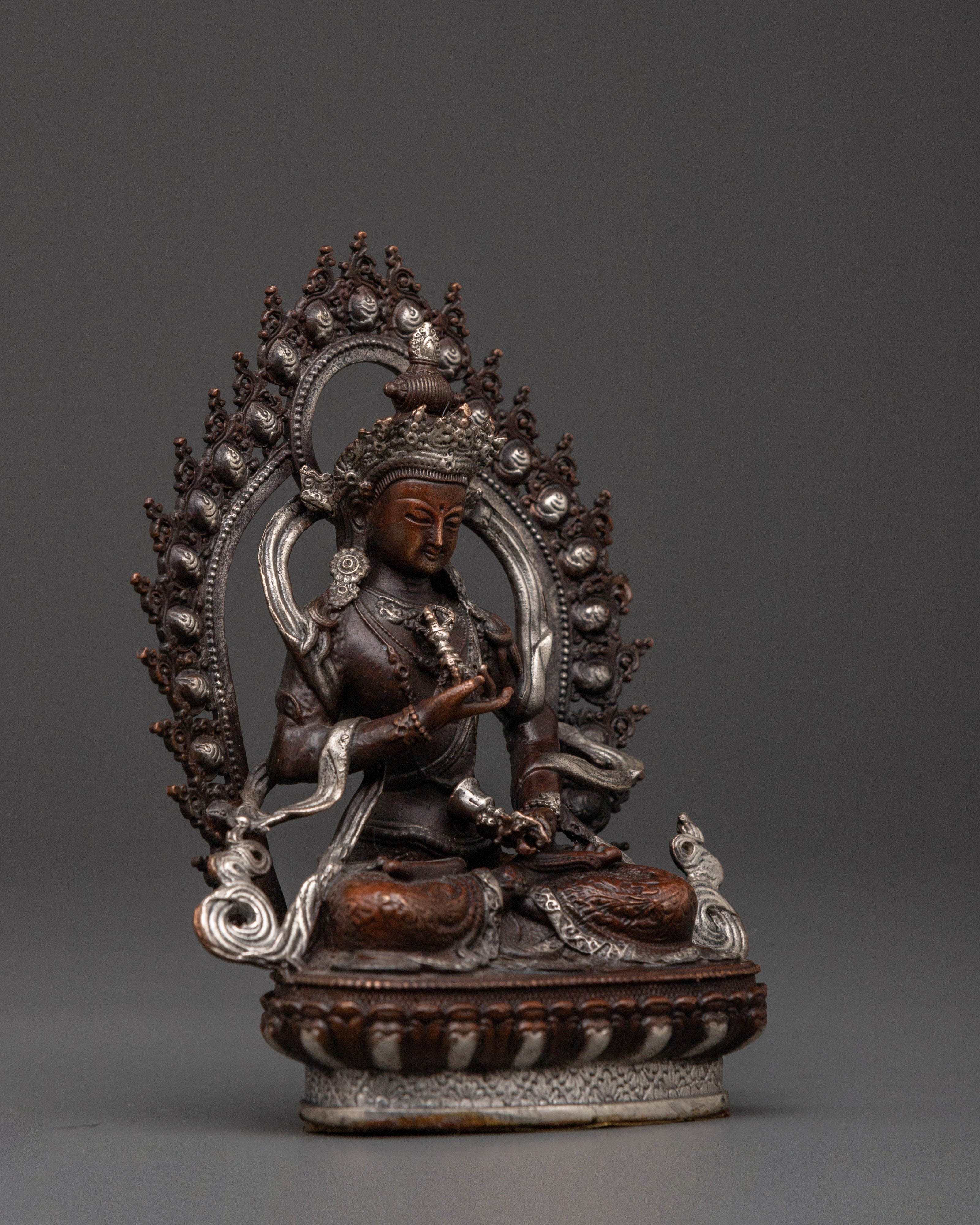 Vajrasattva Buddhist Spiritual Purification Statue | Traditionally Hand-Carved Buddhist Artwork