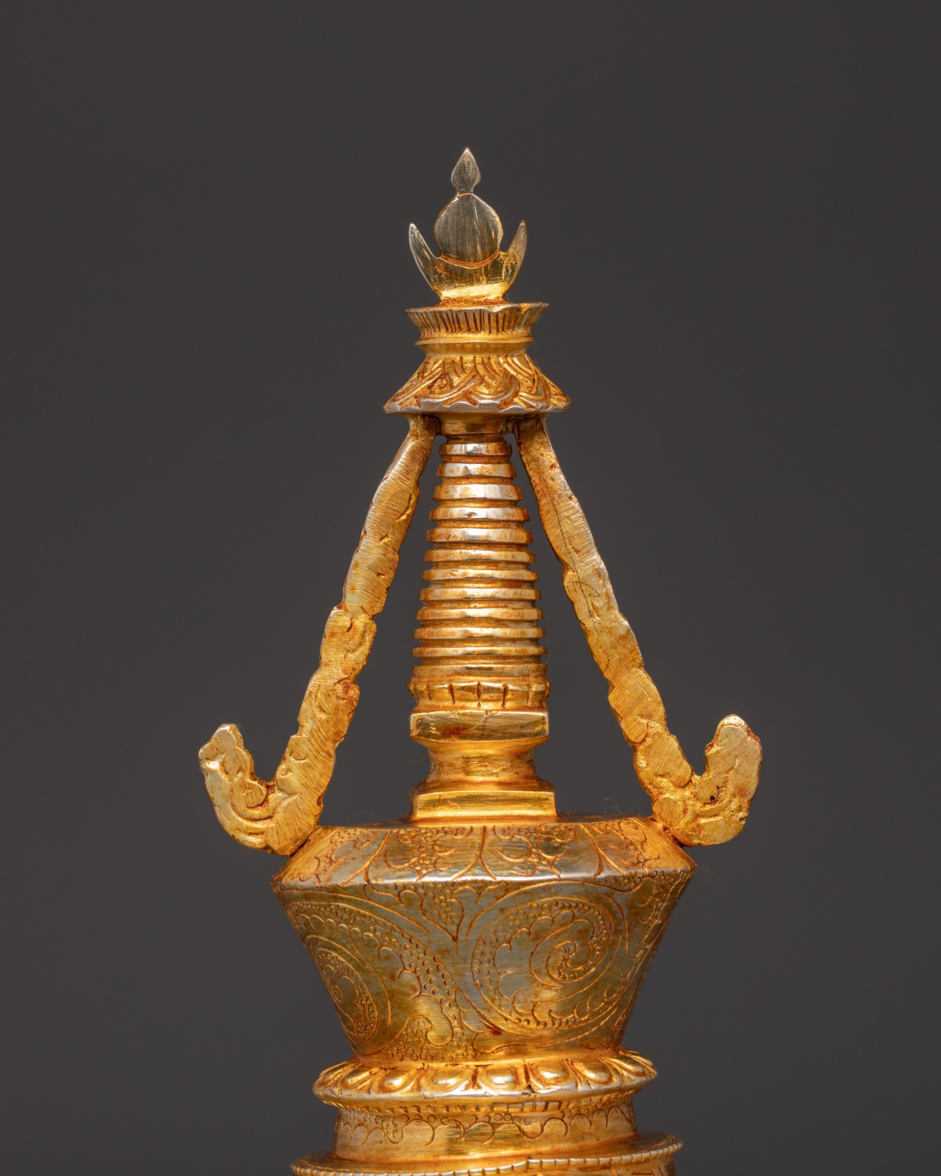 Stupa Himalayan art | Spiritual Decor Statue