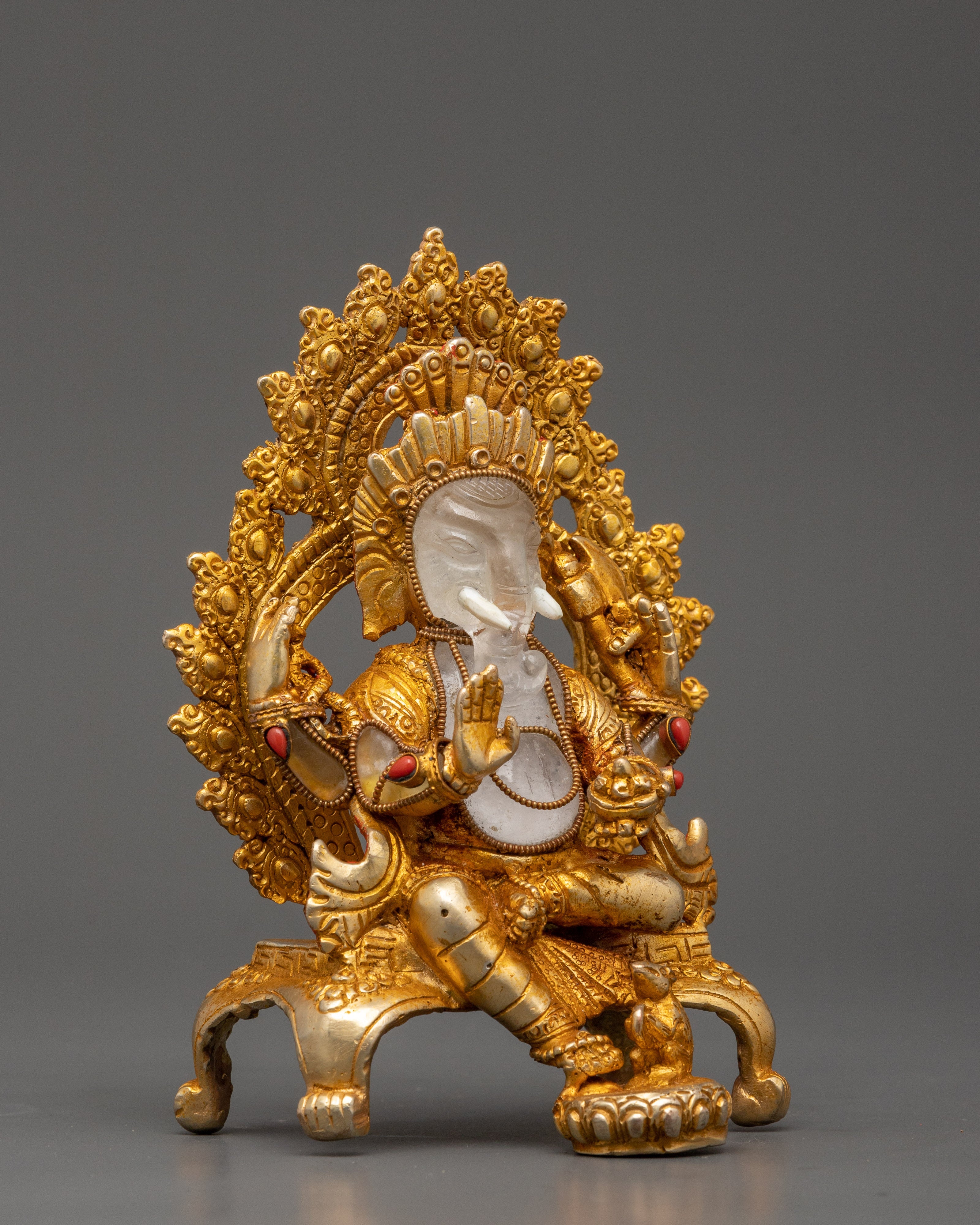 Ganesh Crystal Sculpture | Hindu Deity