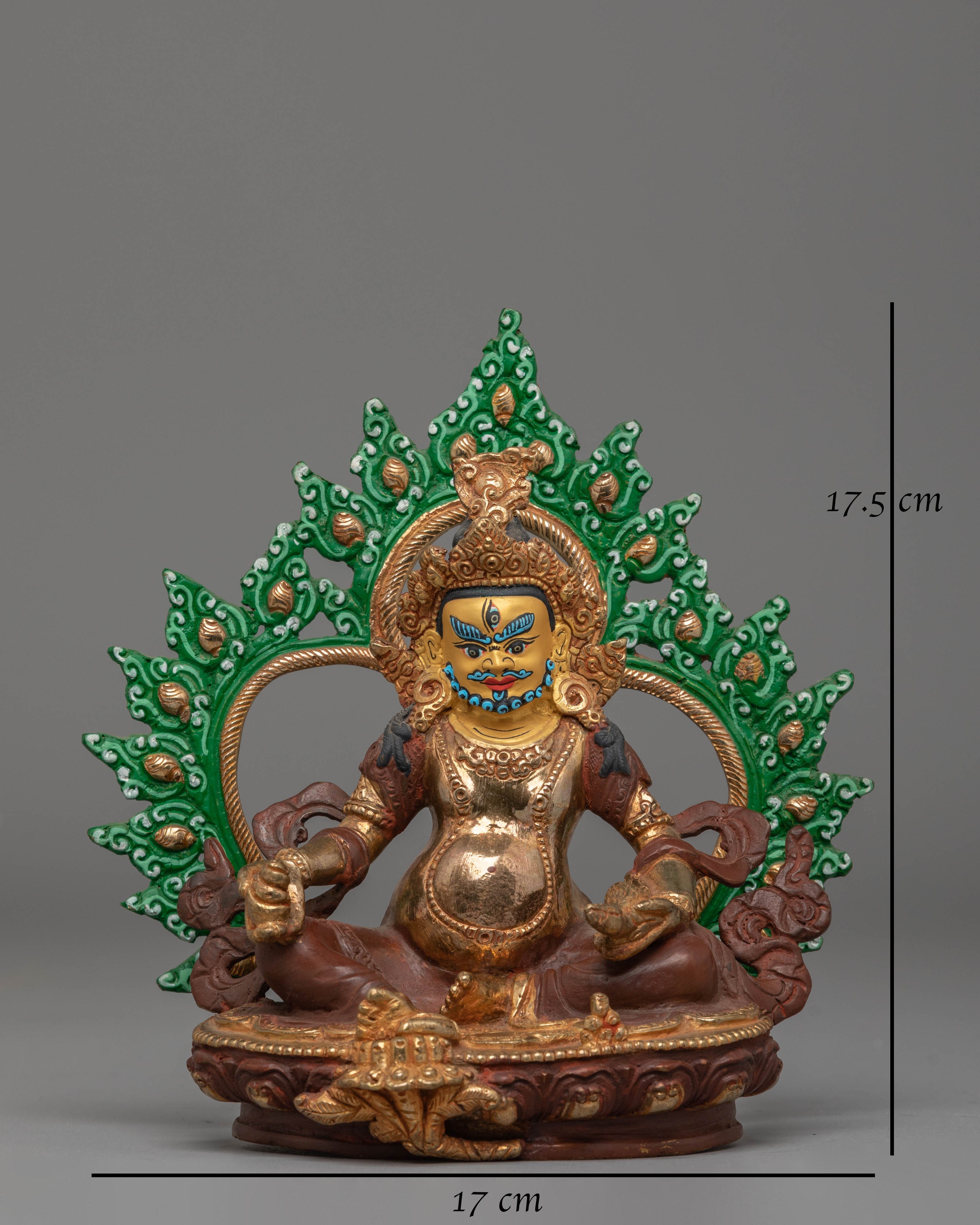 Handcrafted Copper Dzambhala Figurine