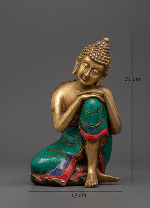 Peaceful Buddha Brass Statue | Handcrafted Meditation Decor