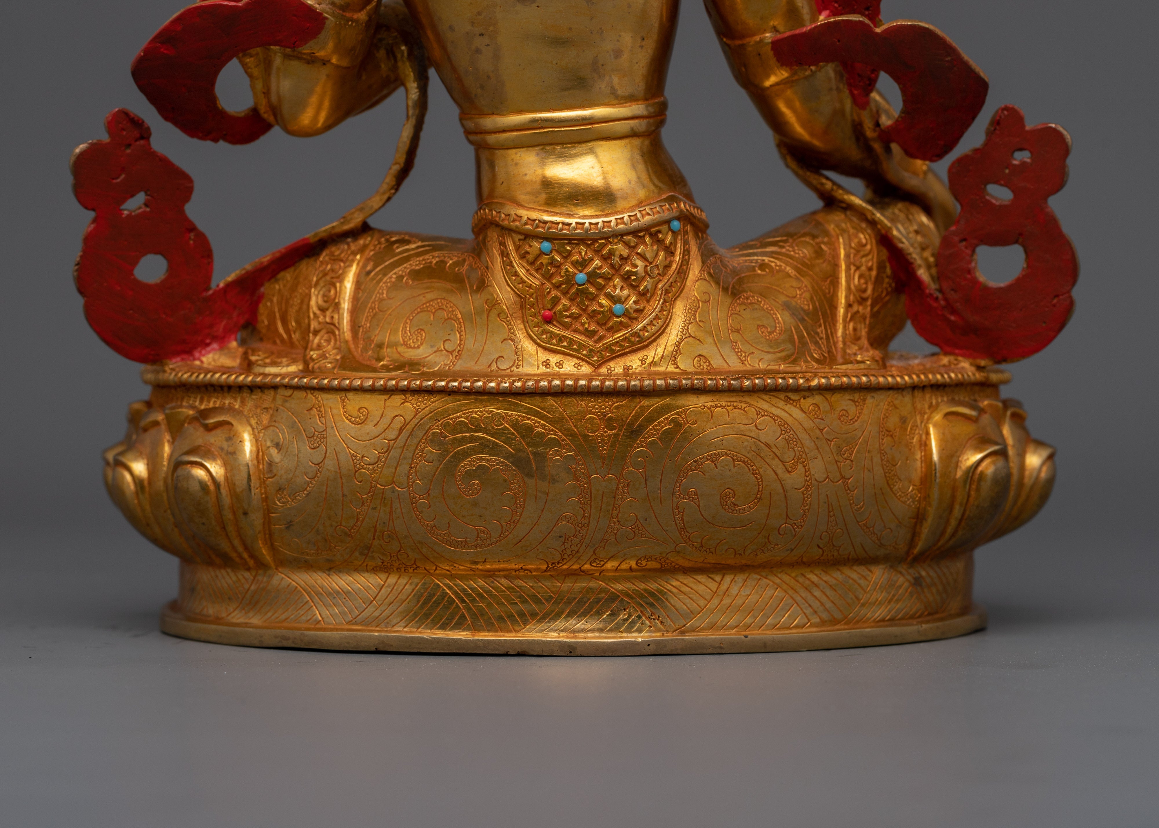 Green Tara Compassionate Bodhisattva Sculpture | Feminine Deity Altar Statue