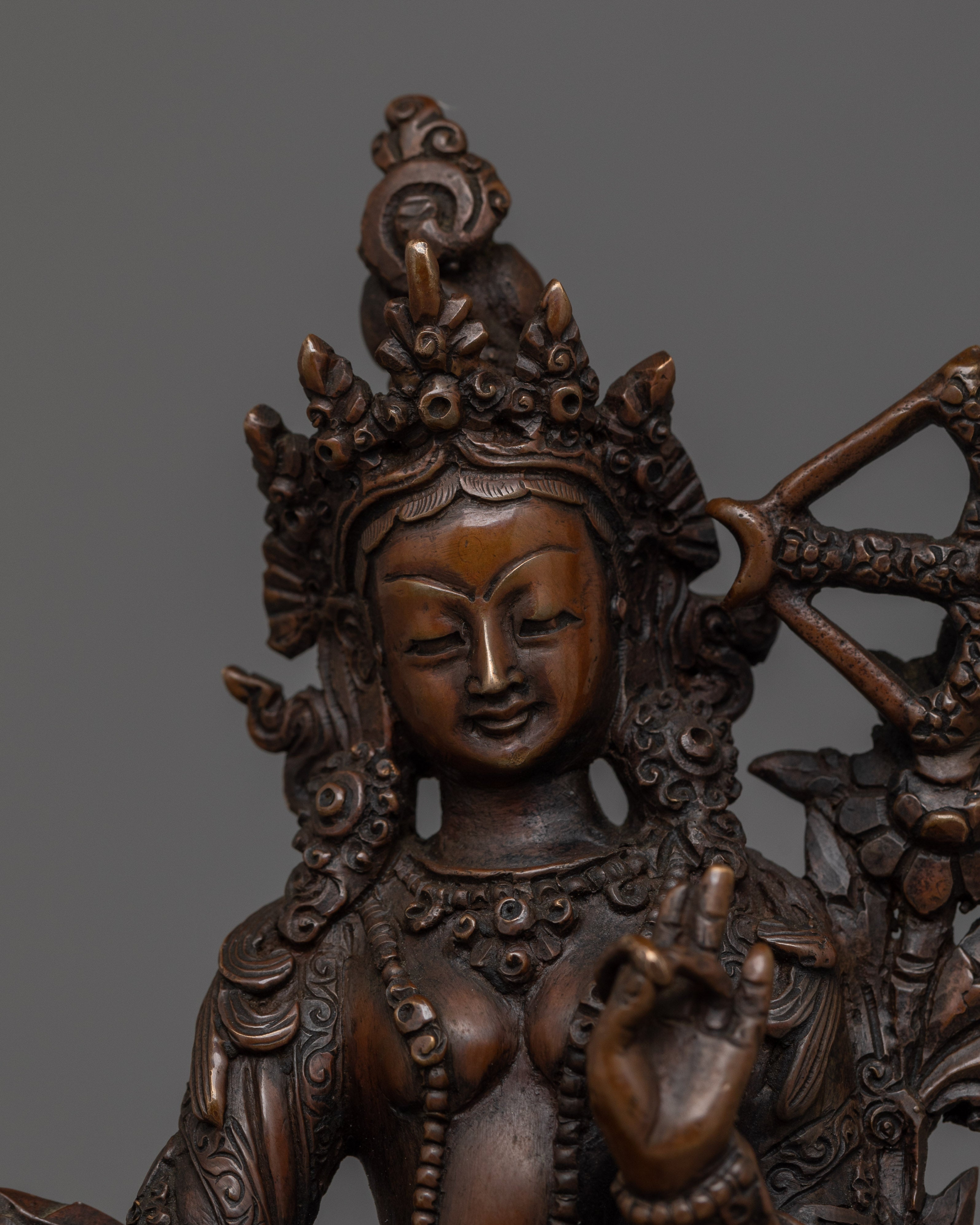 Traditional Statue of Red Tara | The Goddess of Compassionate Power