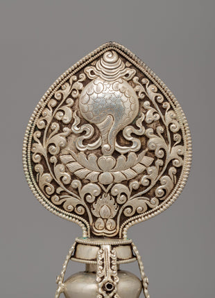 Buddhist Eight Auspicious Symbols in Electro Silver-Plated | Spiritual Blessings