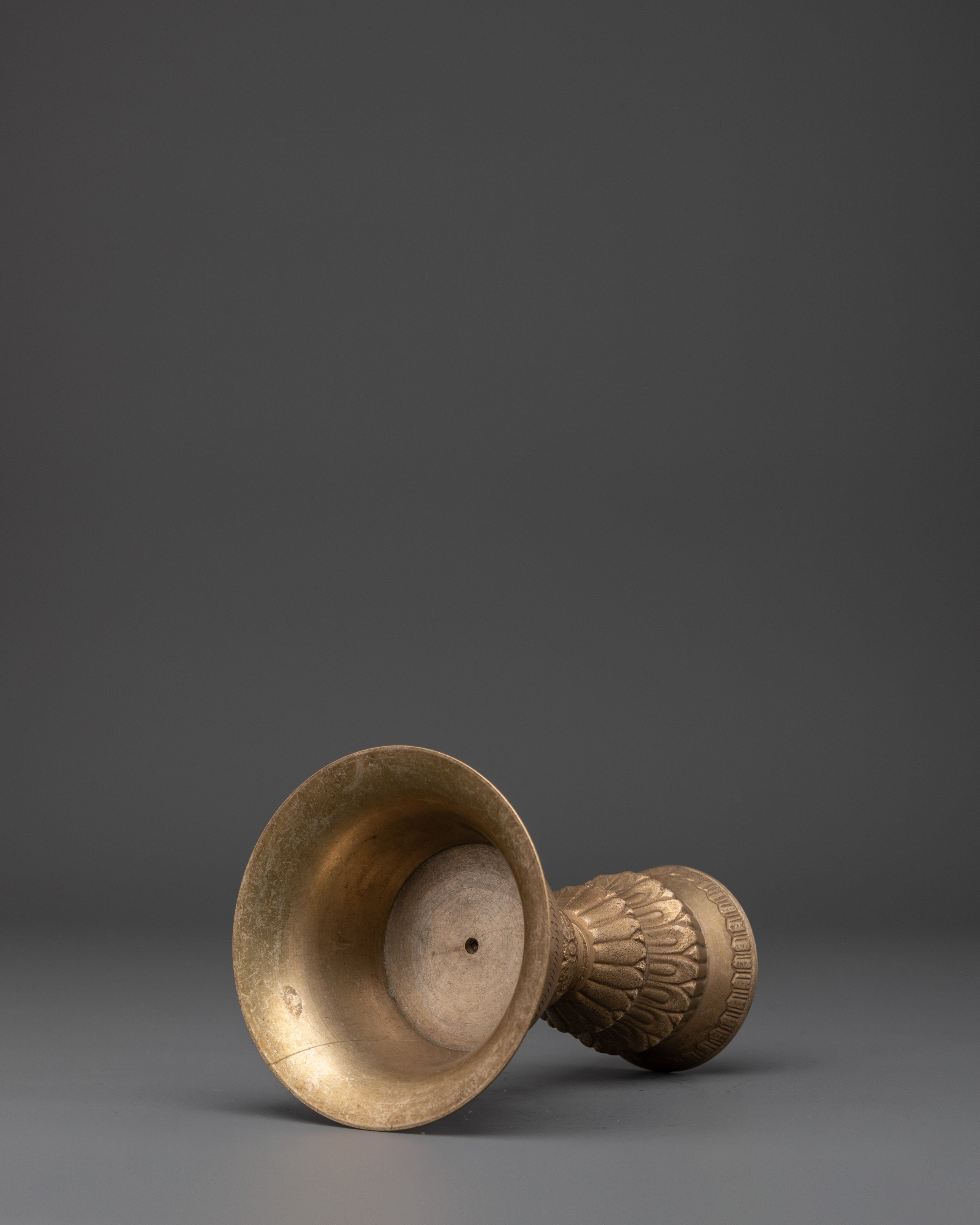 Spiritual Brass Butter Lamp | Tibetan Ritual Light Offering