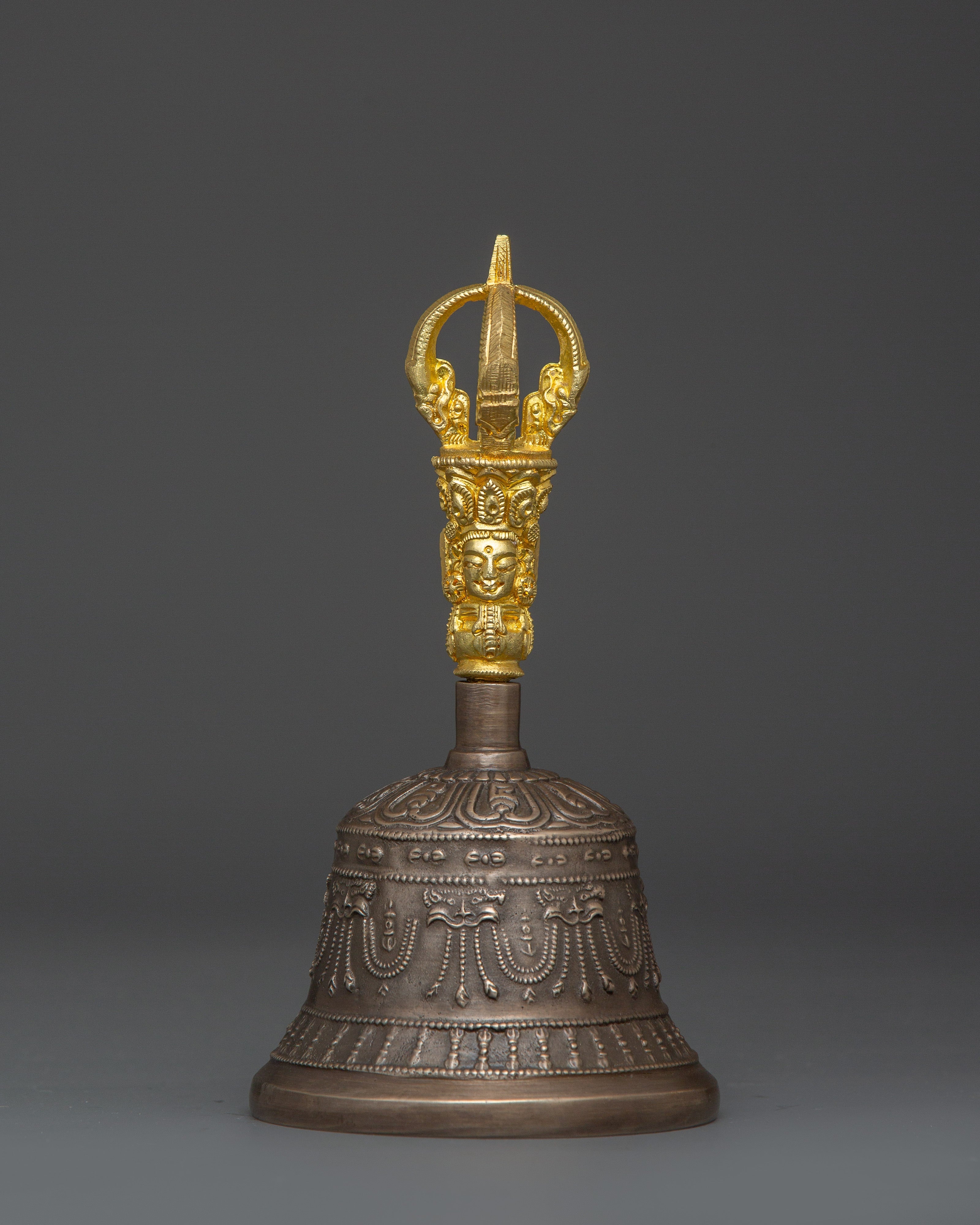 Tibetan Brass Bell & Vajra Set | Buddhist Ritual Tool