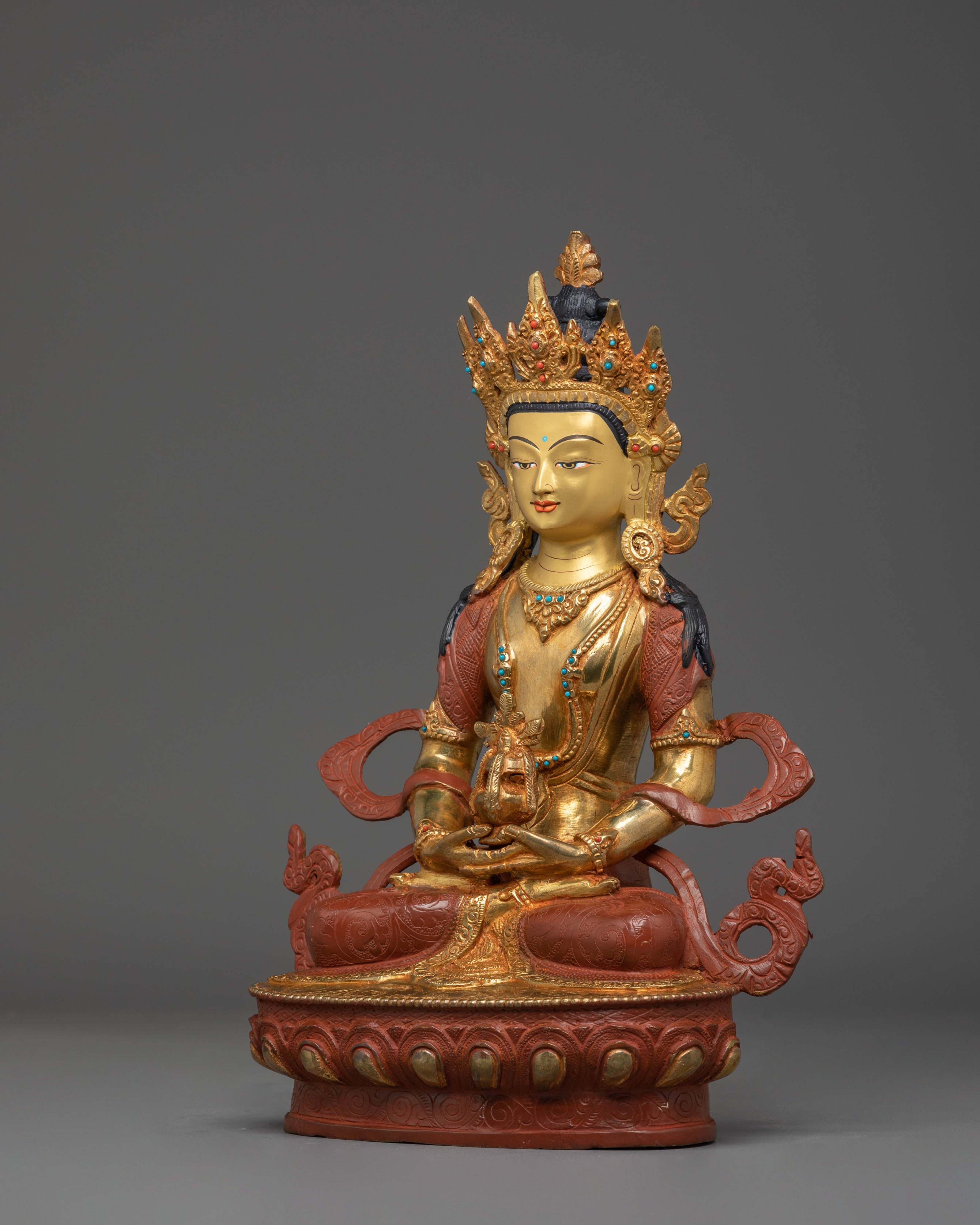 Spiritual Statue of Amitayus | Symbol of Infinite Life and Wisdom