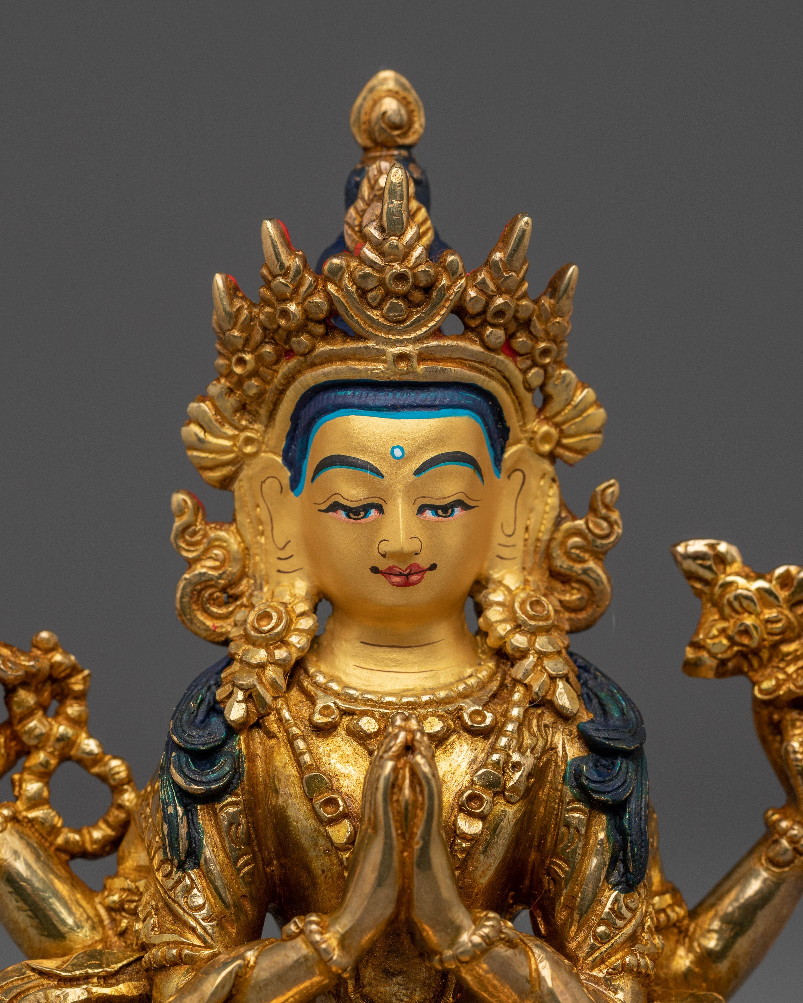Chenrezig, Tibetan Buddhist Art | Handcrafted Spiritual Decor from Nepal