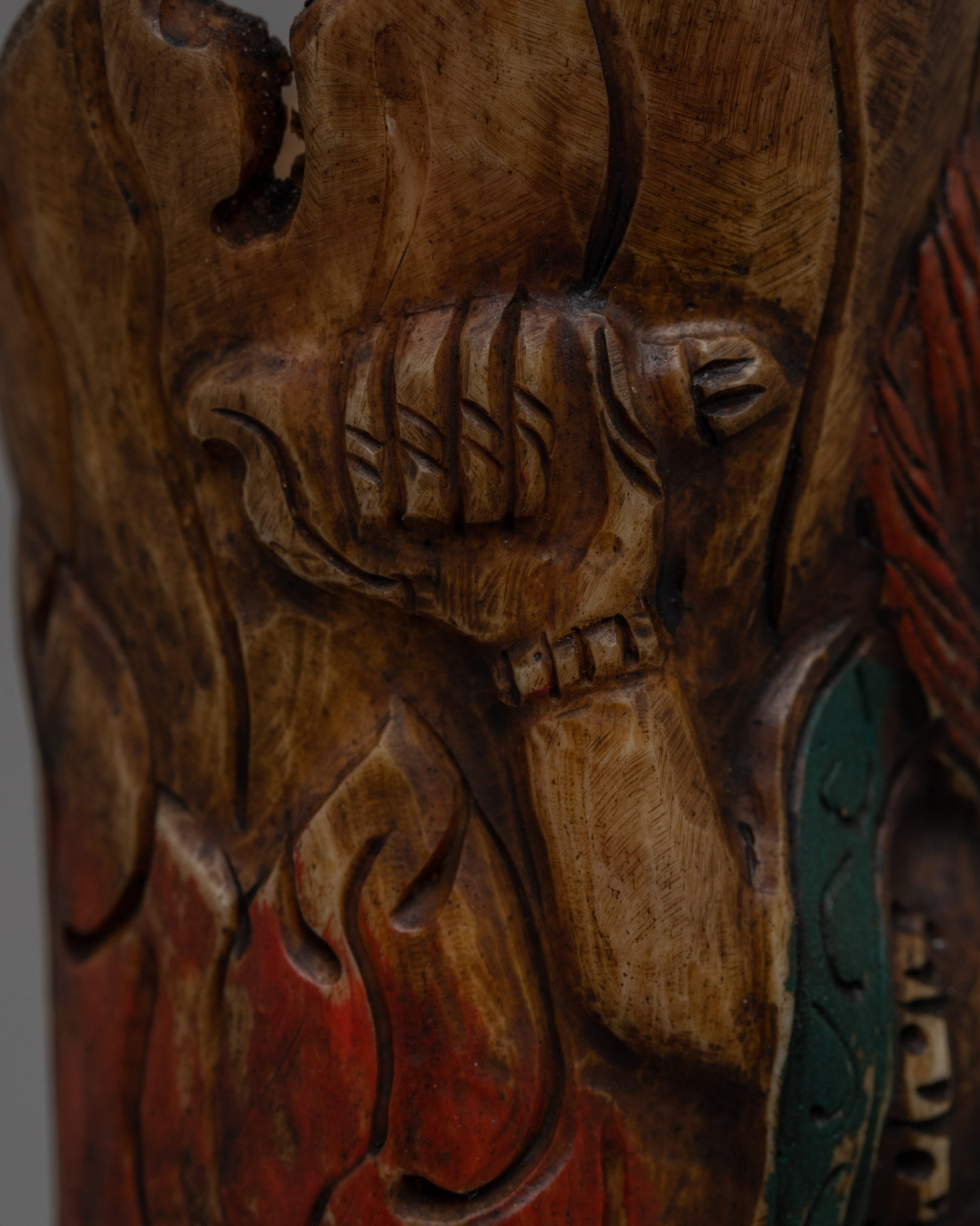 Handcrafted Mahakala Protector Statue | Guardian Deity of Tibetan Buddhism