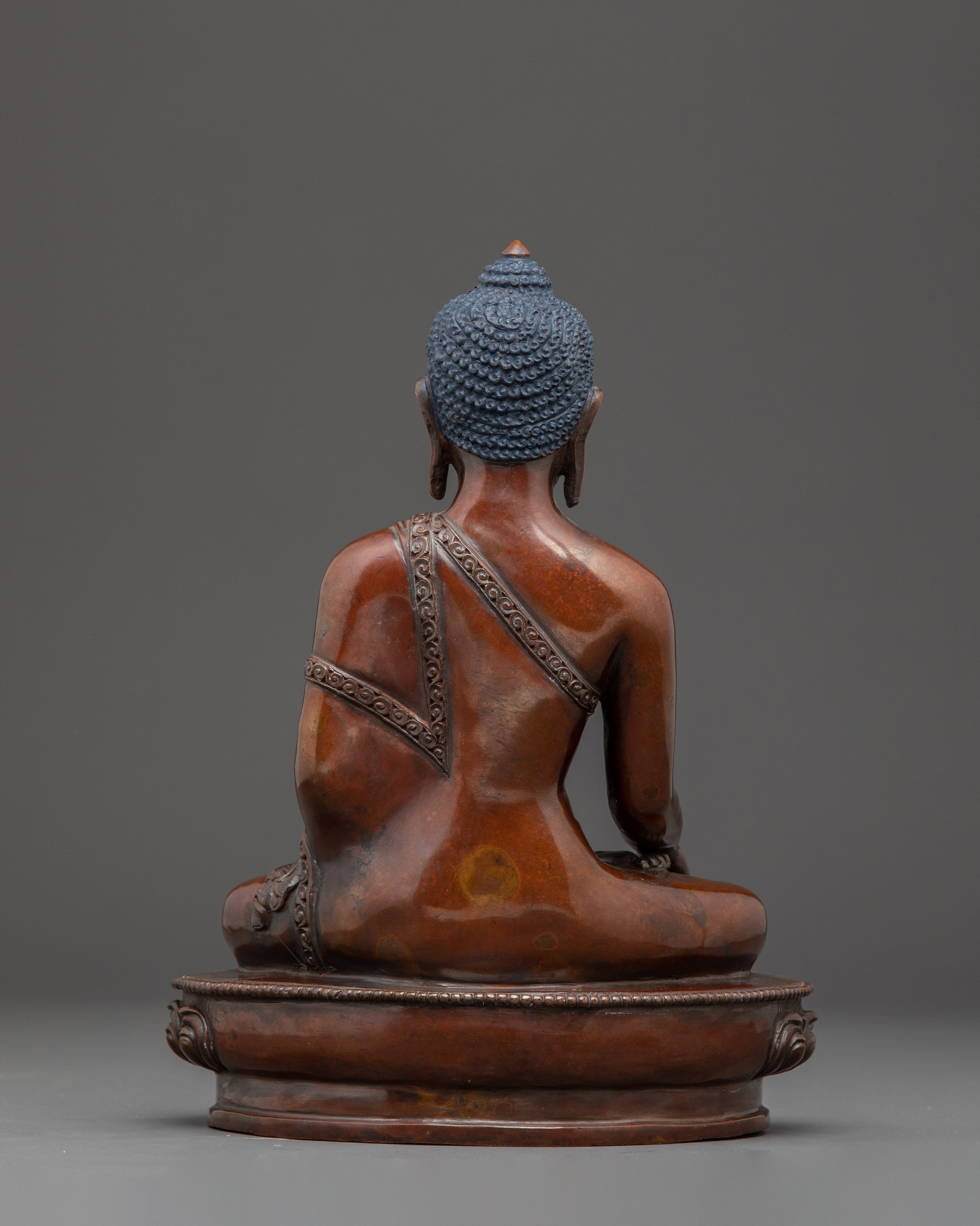 9.6 Inch Copper Statue of Shakyamuni Buddha