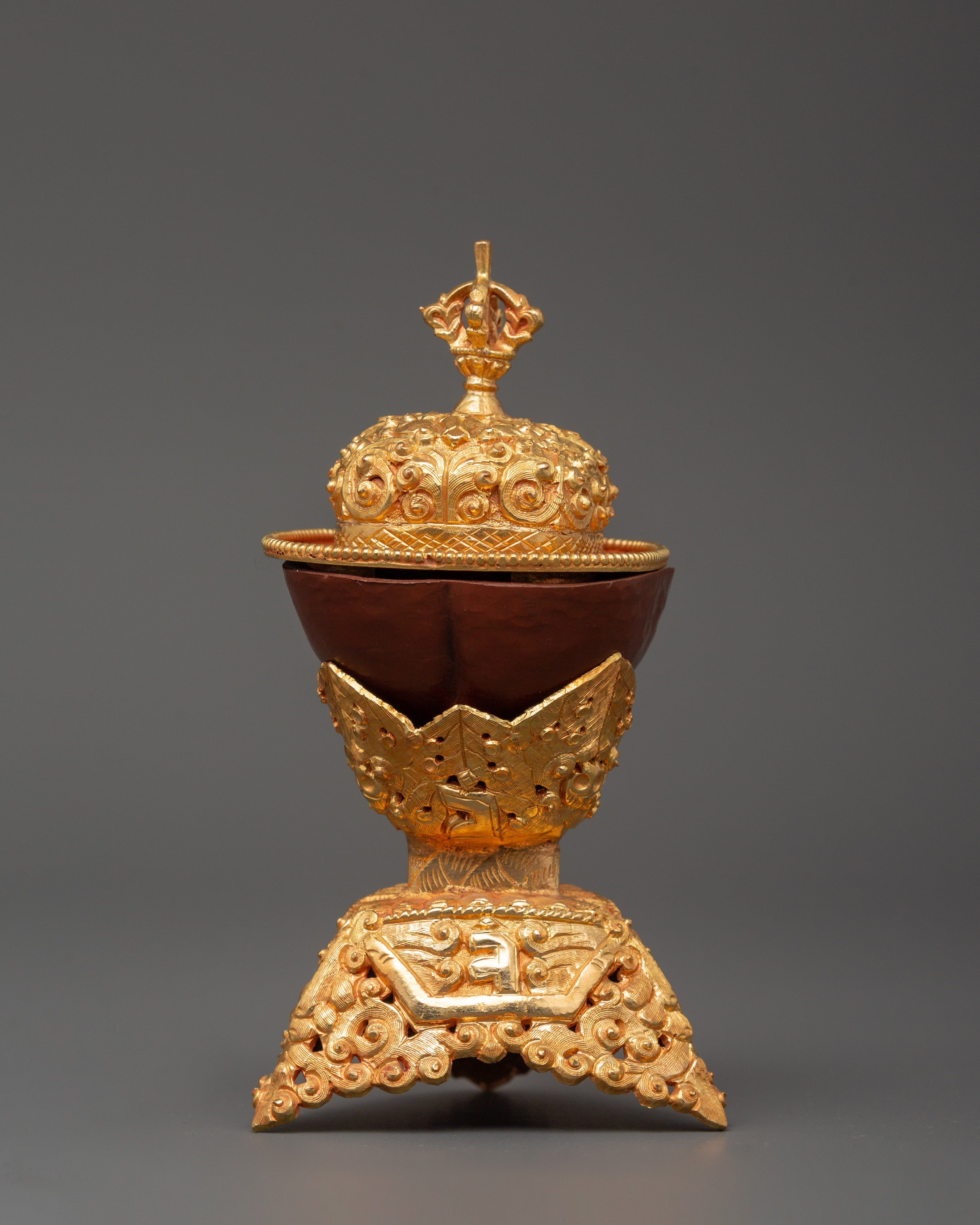 Buddhist Ritual Kapala for Ceremonies | Buddhist Handmade Skull Kapala