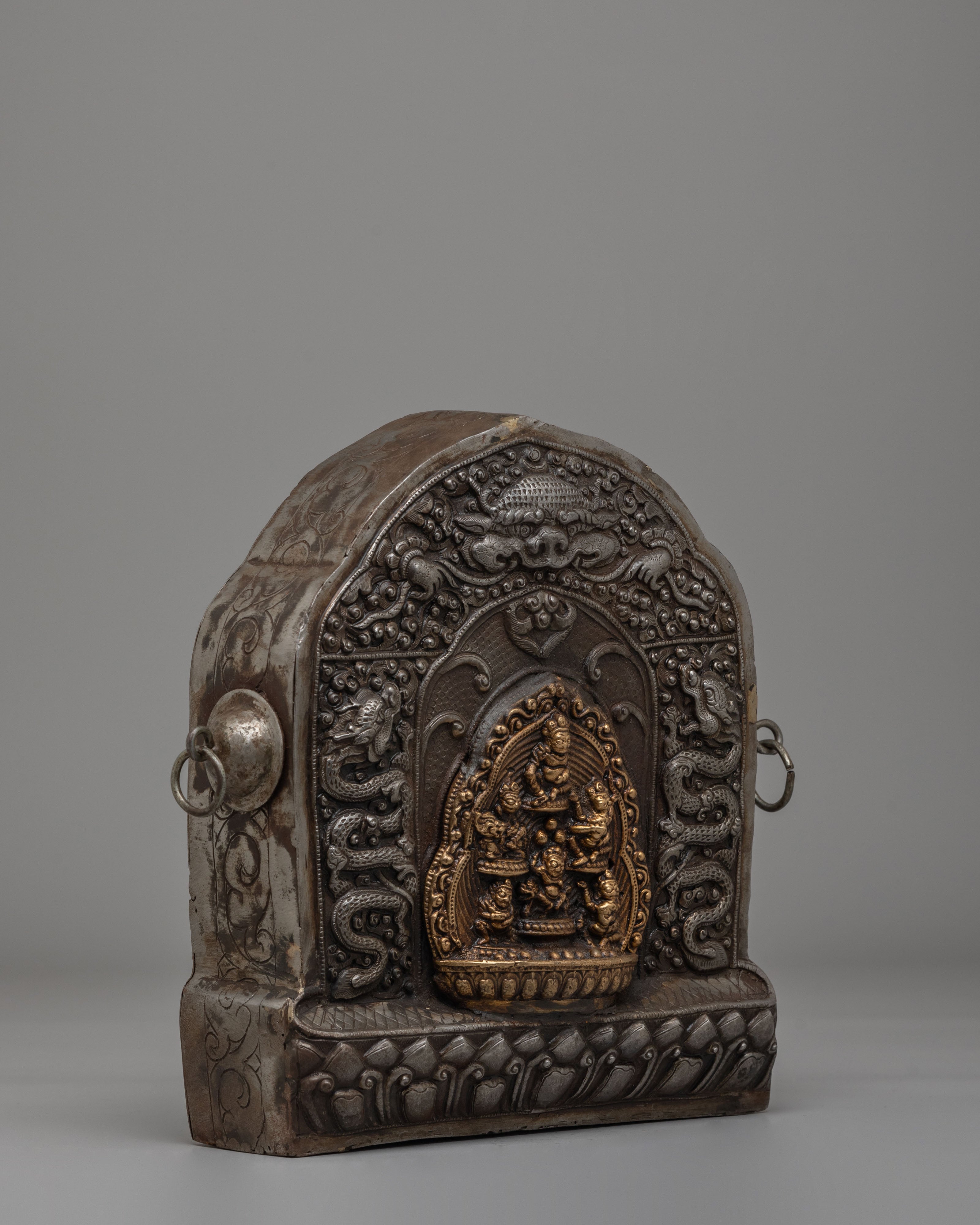 Sacred Tibetan Ghau Box | Handcrafted Ritual Storage Box