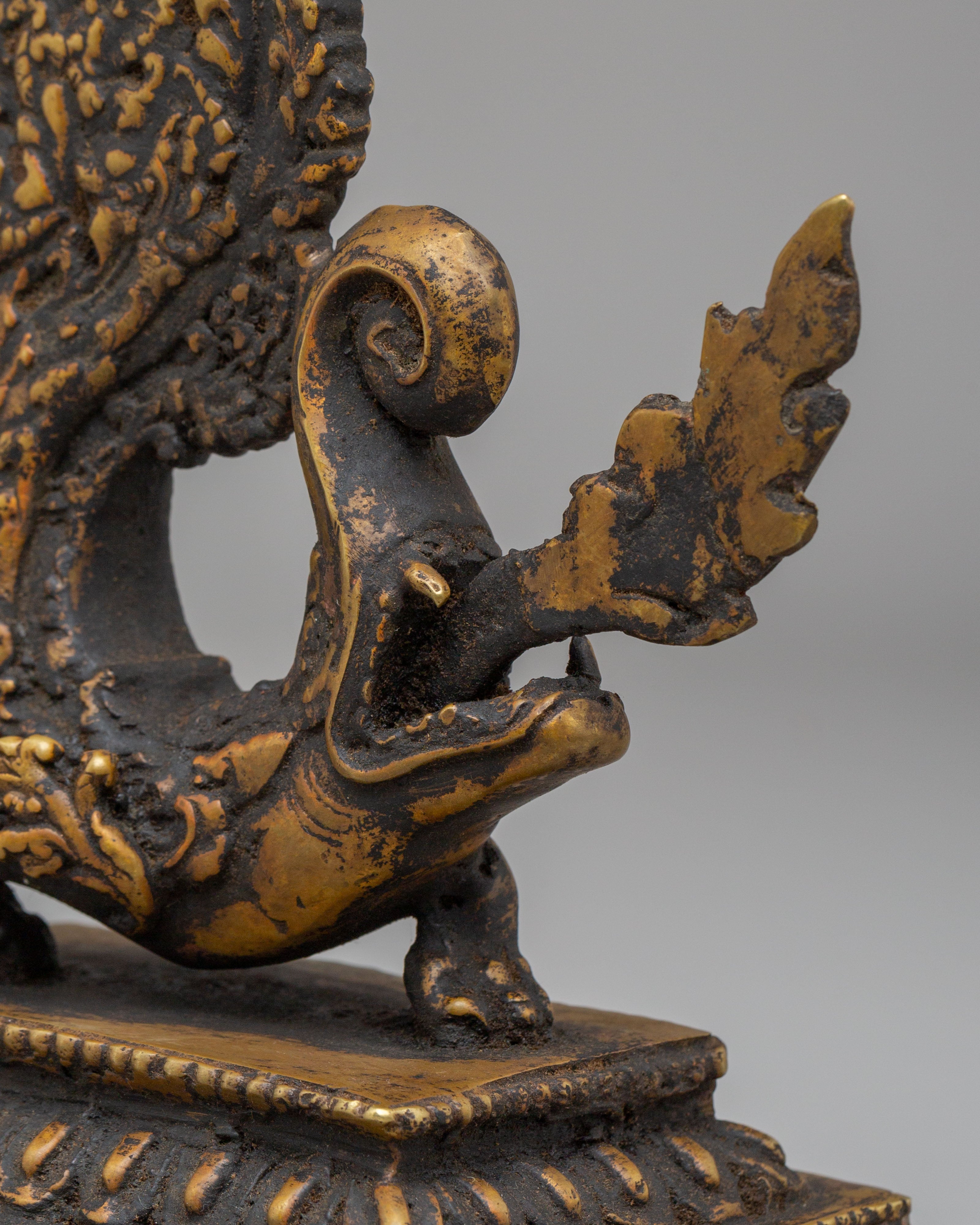 Handcrafted Dragon Decorative Set | Tibetan Ritual Dragon Figurine