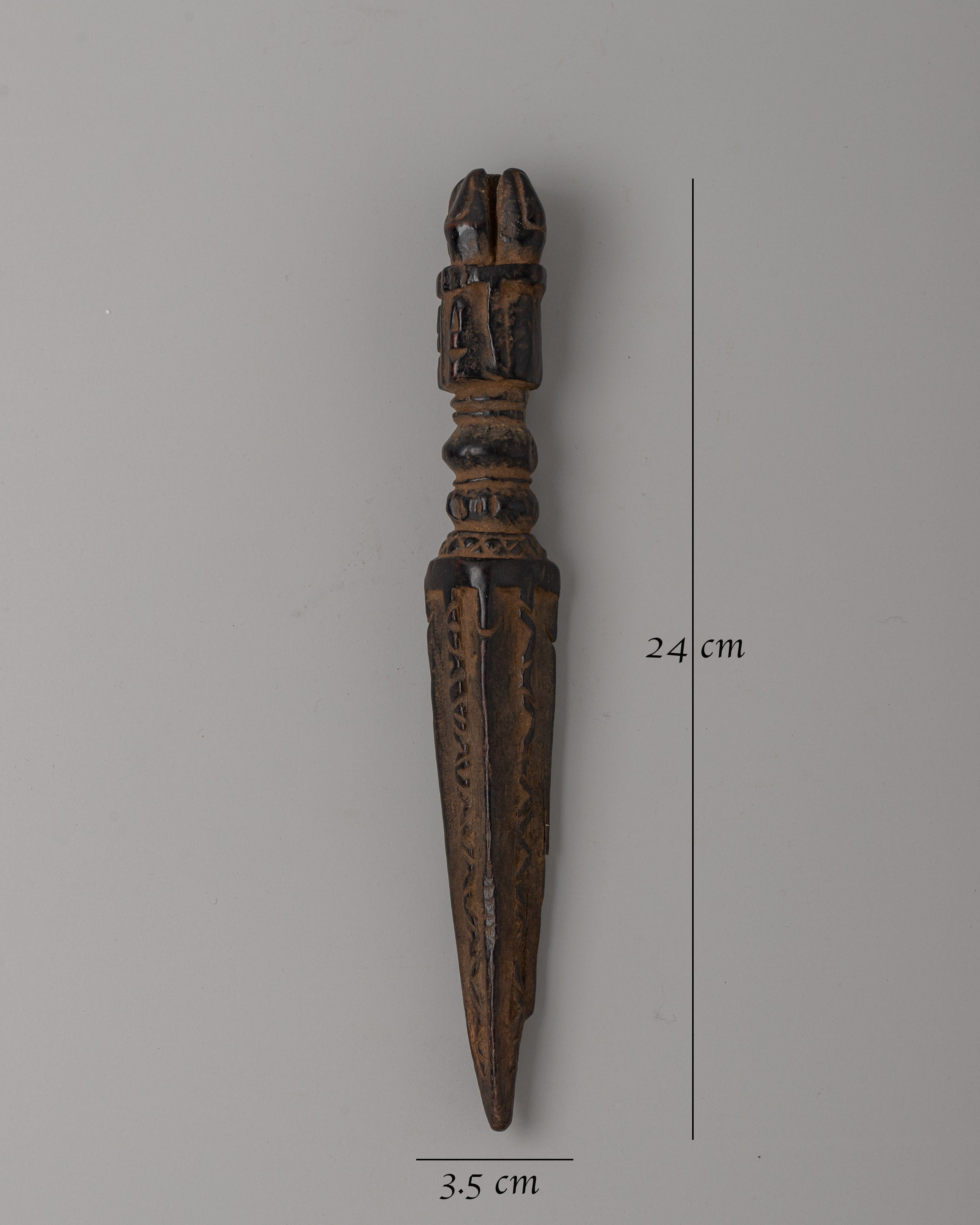 Ritual Dagger Dorje Phurba | Handcrafted Wooden Phurba