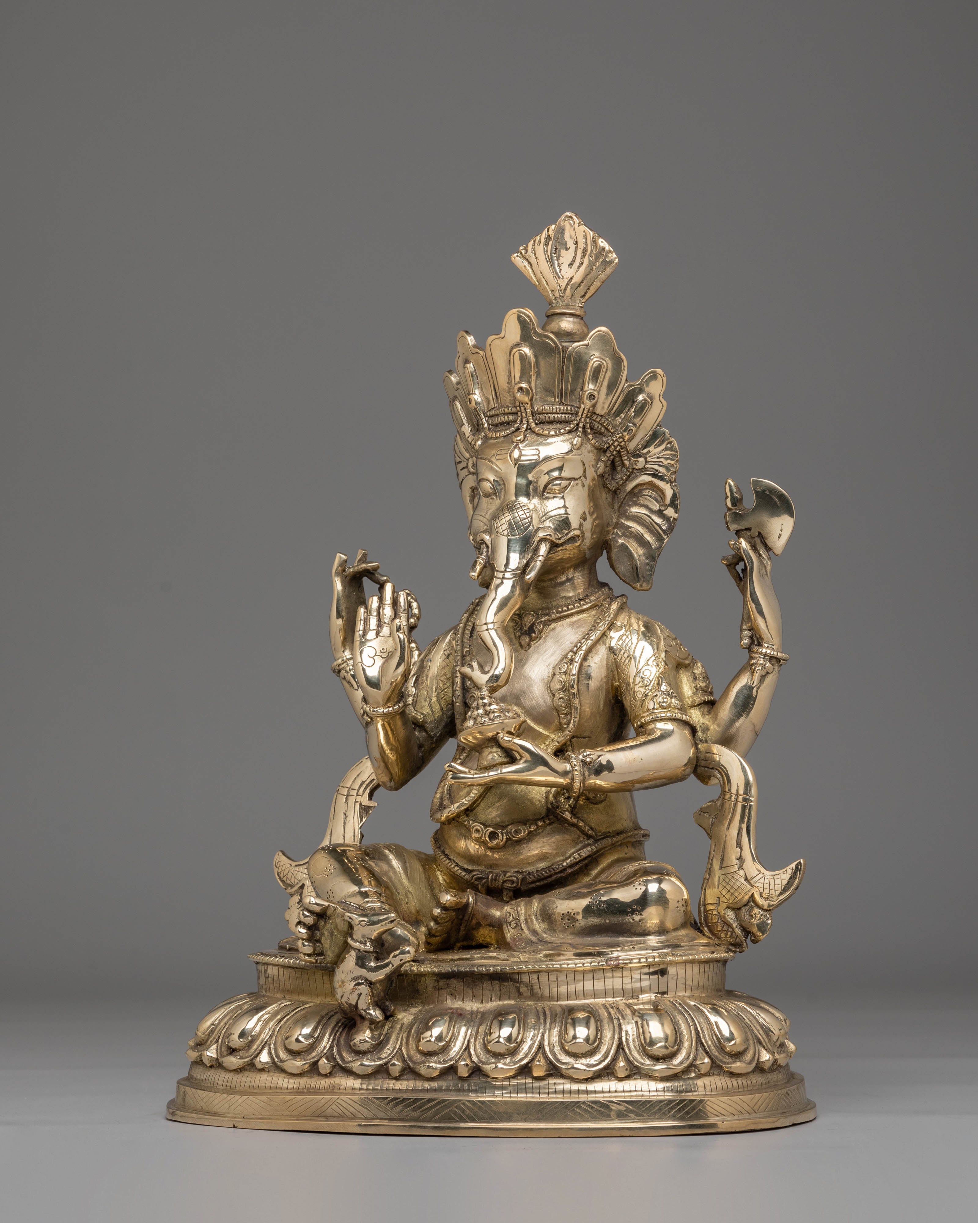 Handmade Ganesh Statue | Hindu Deity Sculpture