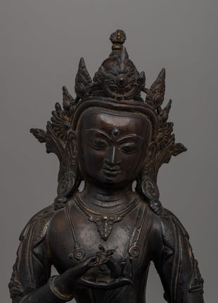 Handcrafted antique-finish Vajrasattva  bronze Buddha statue | Sacred Home Decor, Spiritual Altar Piece