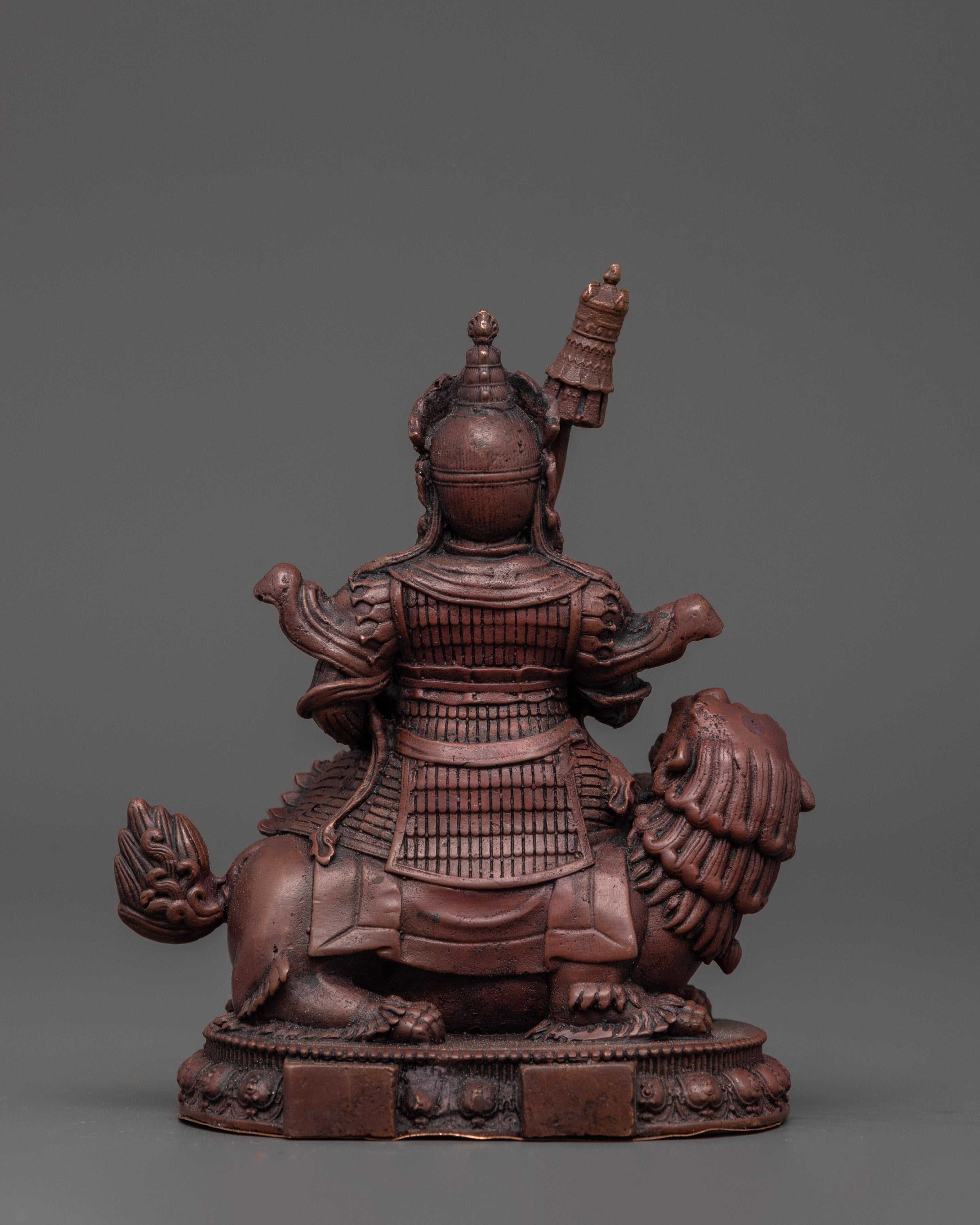 Oxidized Copper Namtoshe Statue | Buddhist Guardian Deity Sculpture