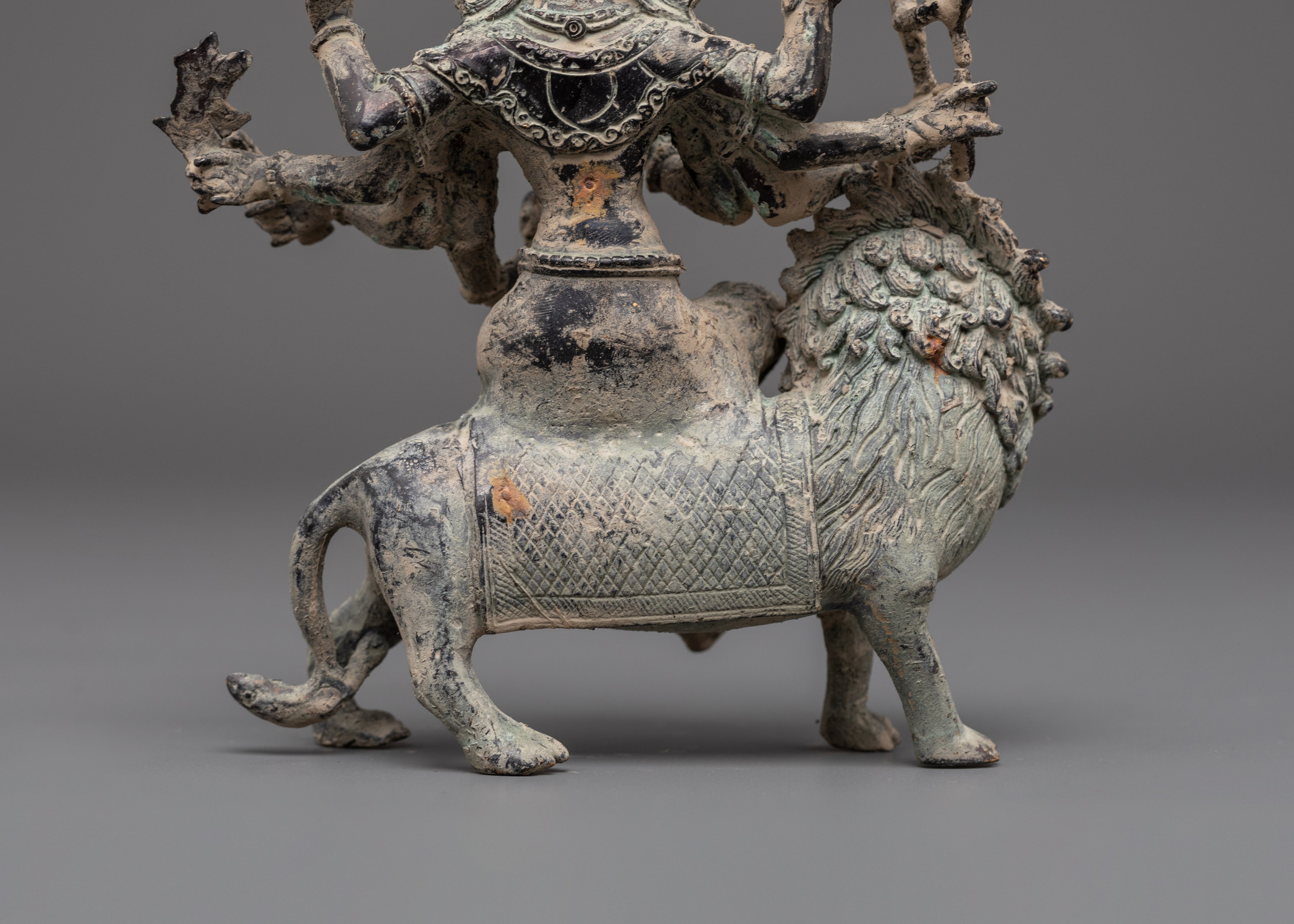 Handmade Brass Durga Statue for Protection and Strength