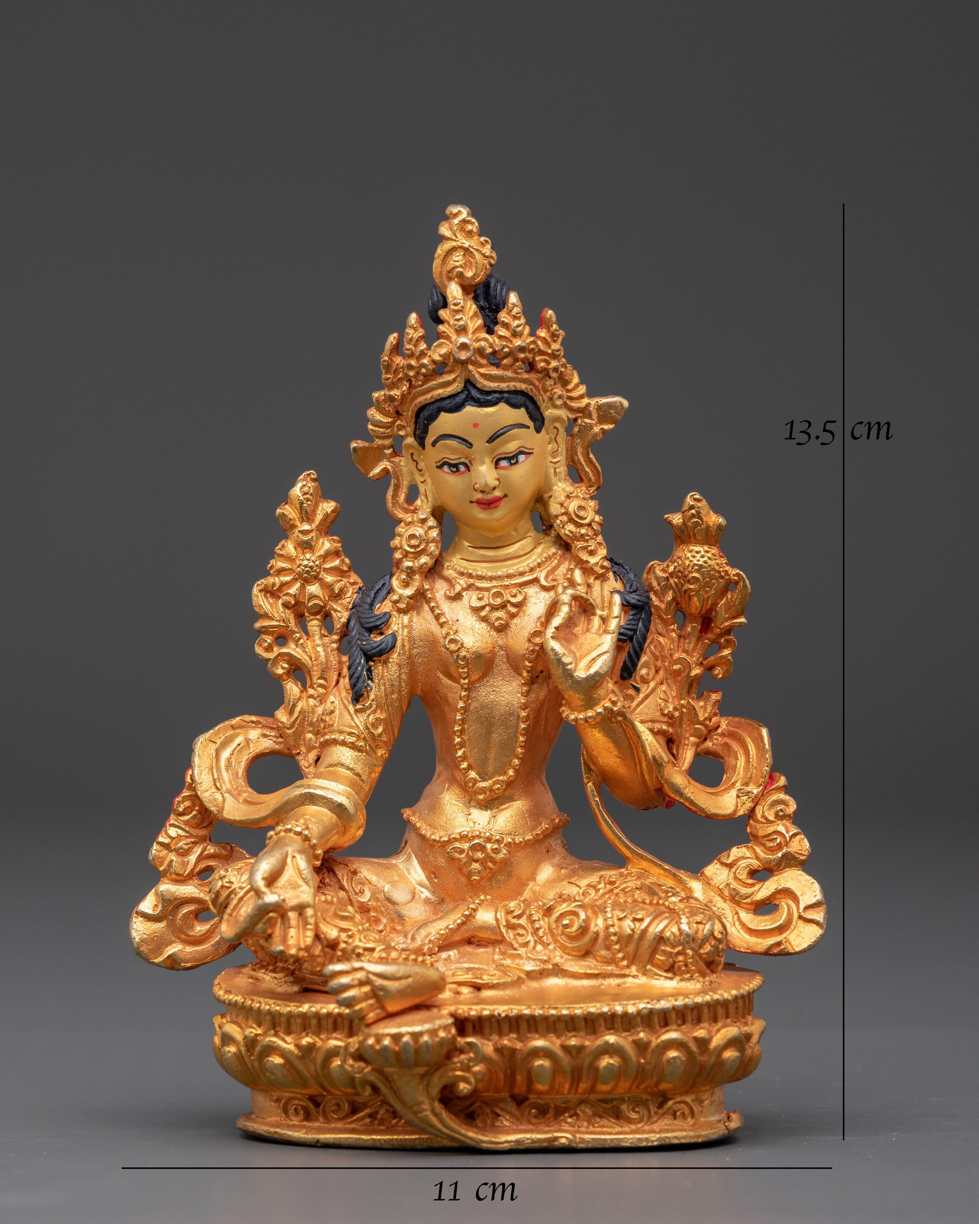 Handcrafted Shyama Tara Sculpture | Spiritual Buddha Statue for Meditation and Peace