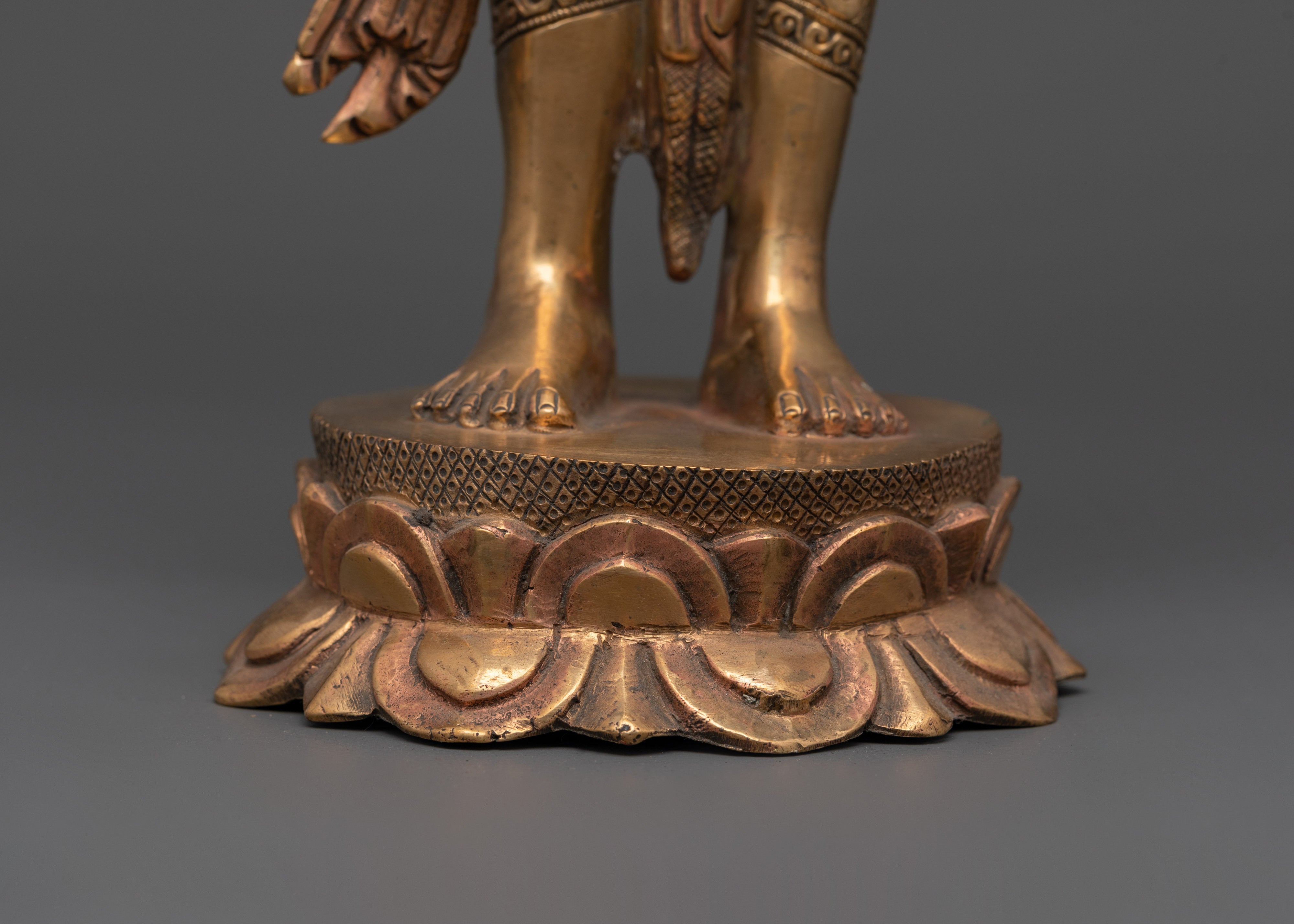 Fearless Compassion Copper Lokeshwor | Tibetan Bodhisattva