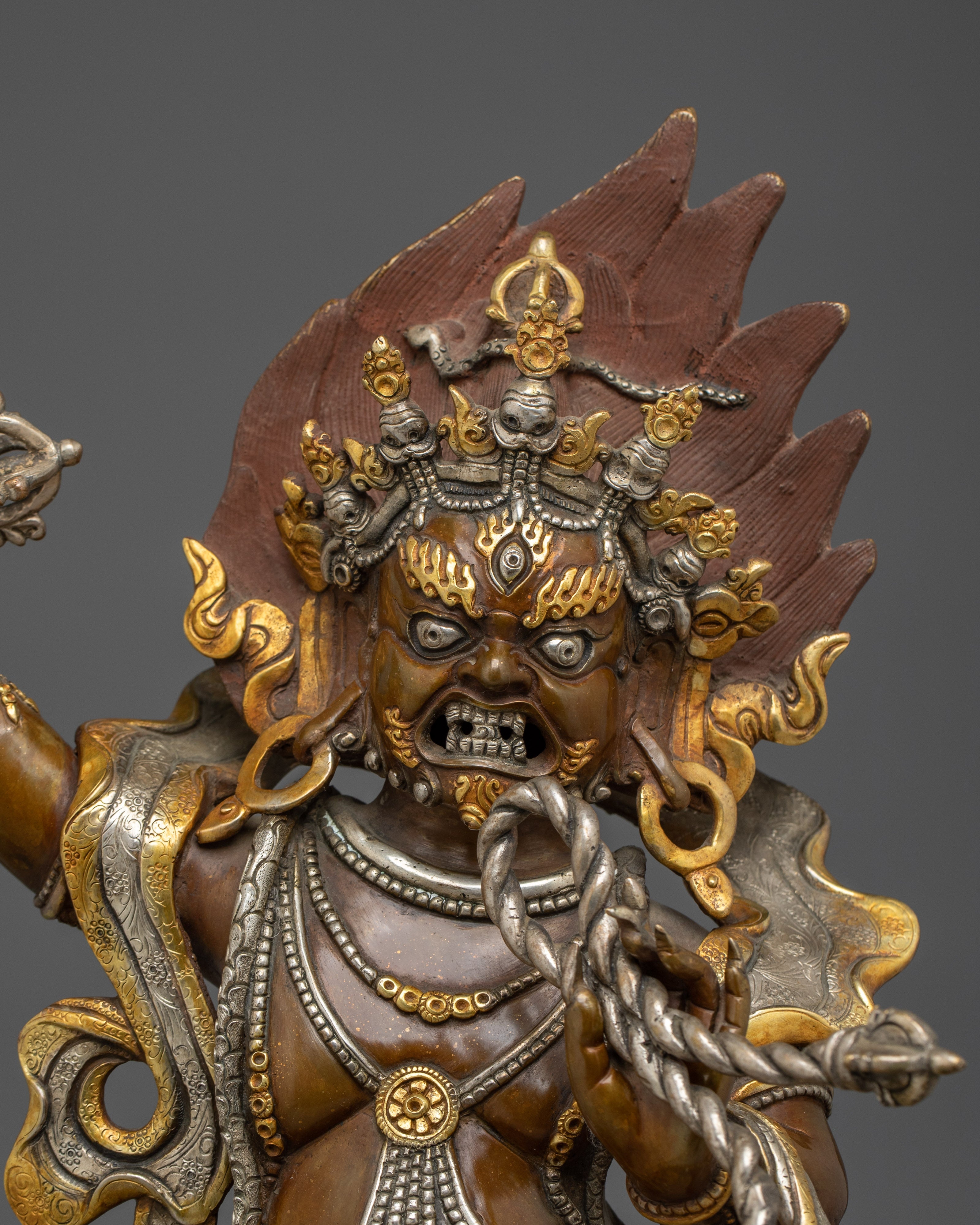 Divine Bodhisattva Vajrapani Statue | Wrathful Chana Dorje Sculpture