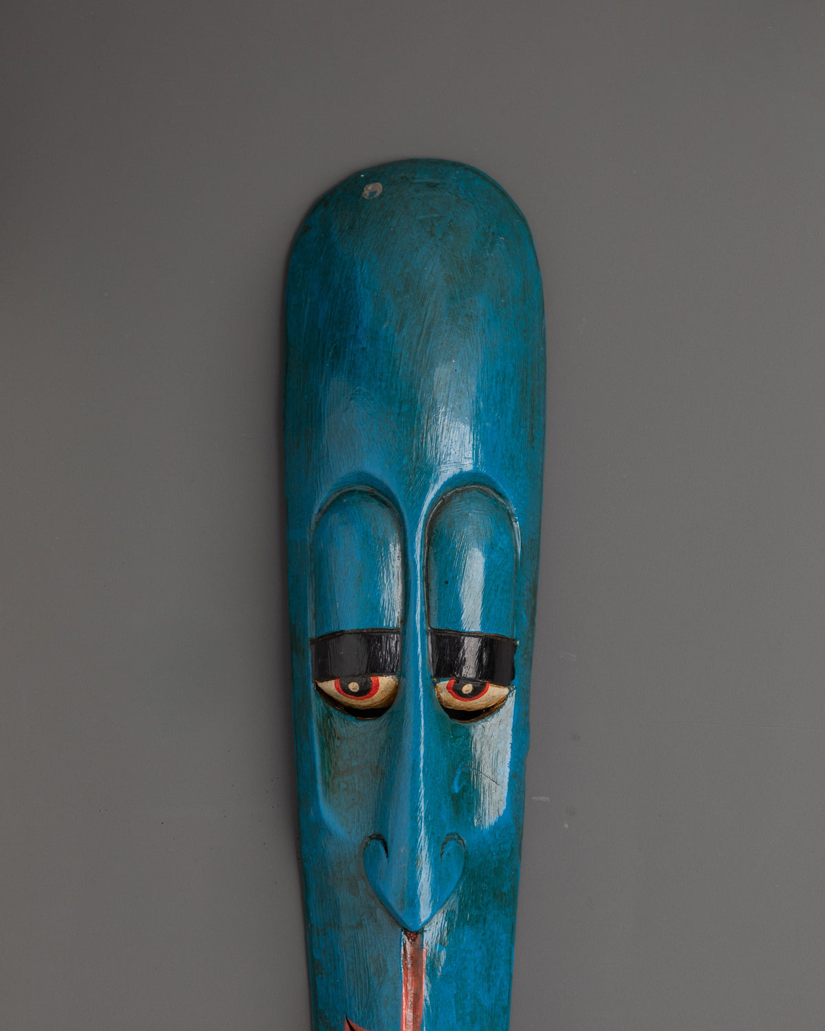 Blue Artistic Wall Hanging | Hand-Painted Wooden Decor
