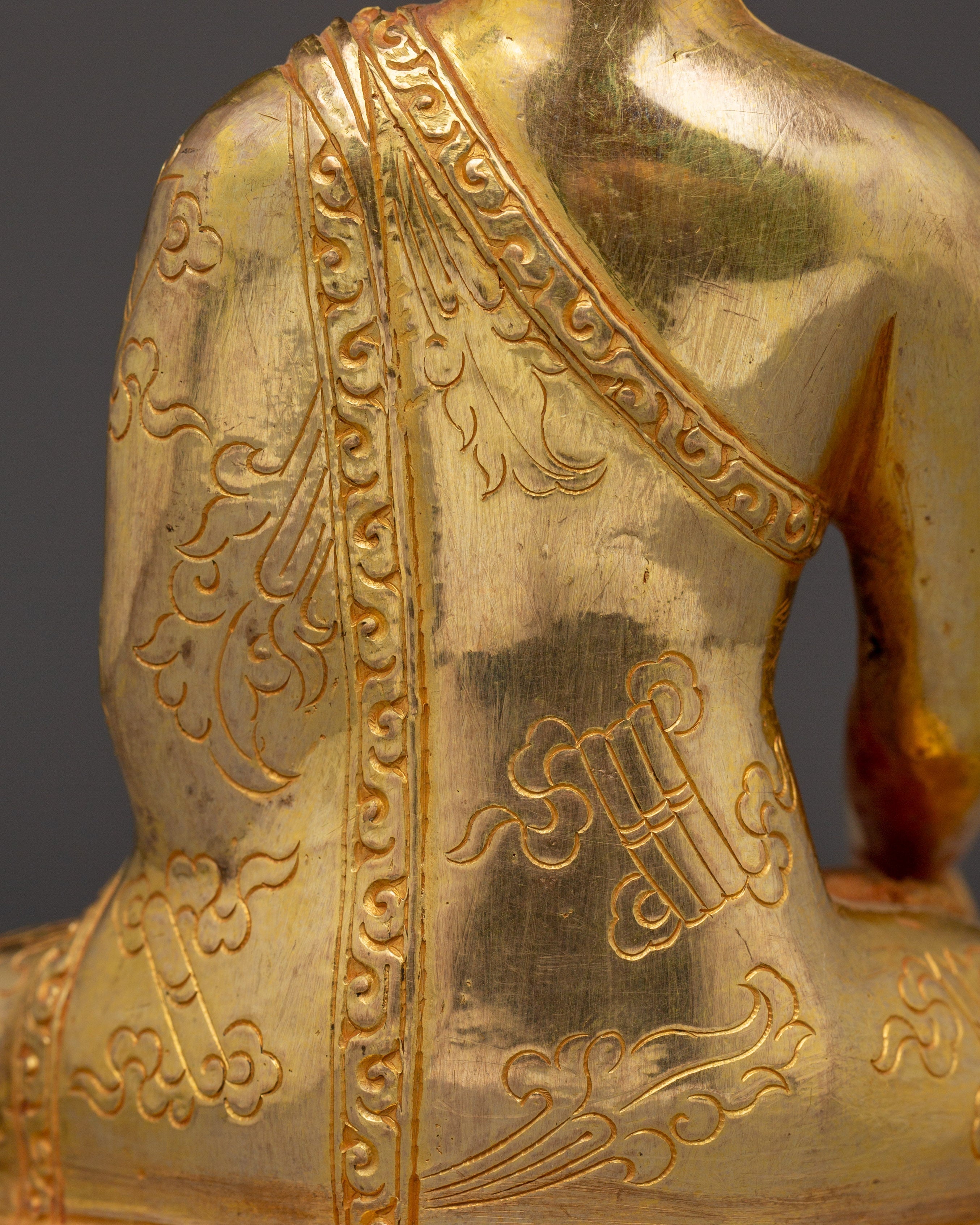 Shakyamuni Buddha Art in Copper | Sacred Buddha Sculpture for Meditation