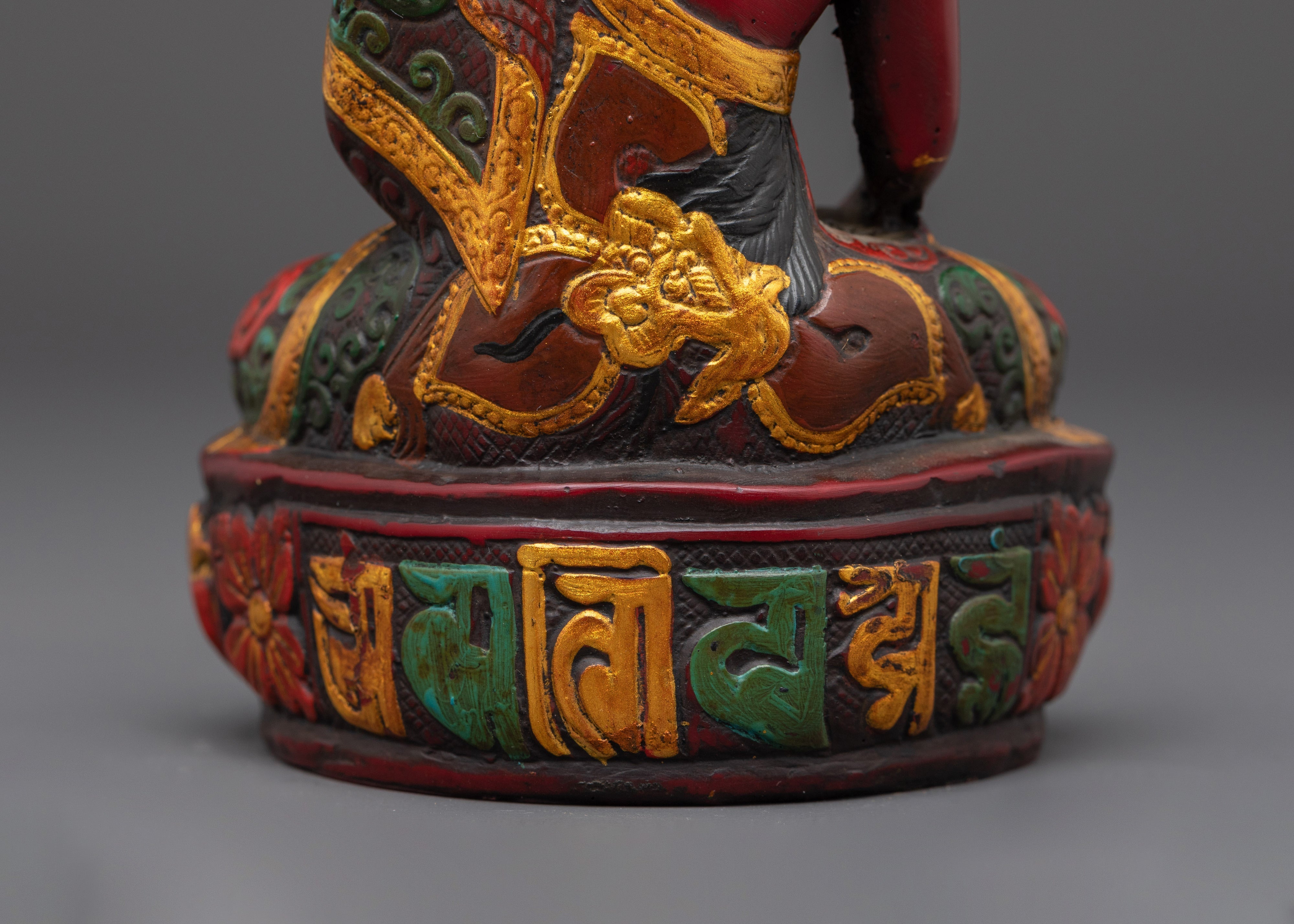 Tibetan Shakyamuni Buddha Sculpture | Handcrafted Ceramic Buddha Statue
