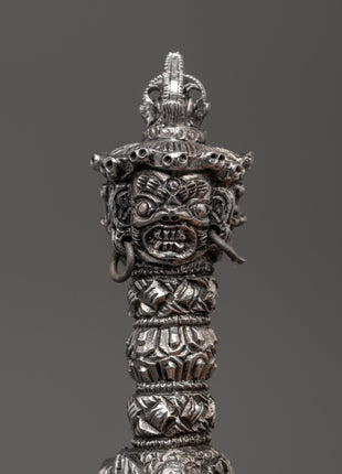 Tibetan Iron Phurba Dagger | Tibetan Buddhist Spiritual Tool