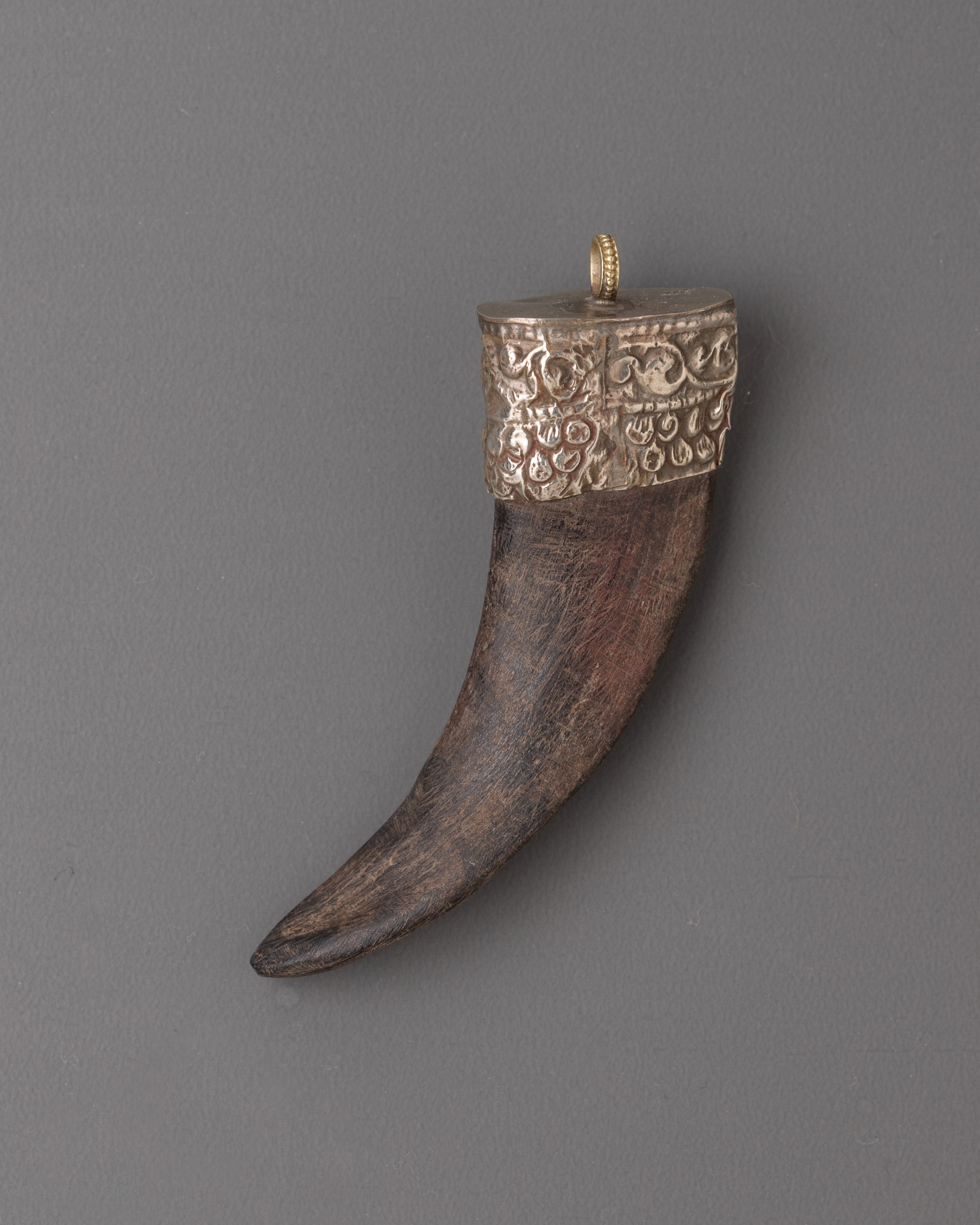 Handmade Tibetan Art Locket | Ethically Sourced Goat Horn Pendant