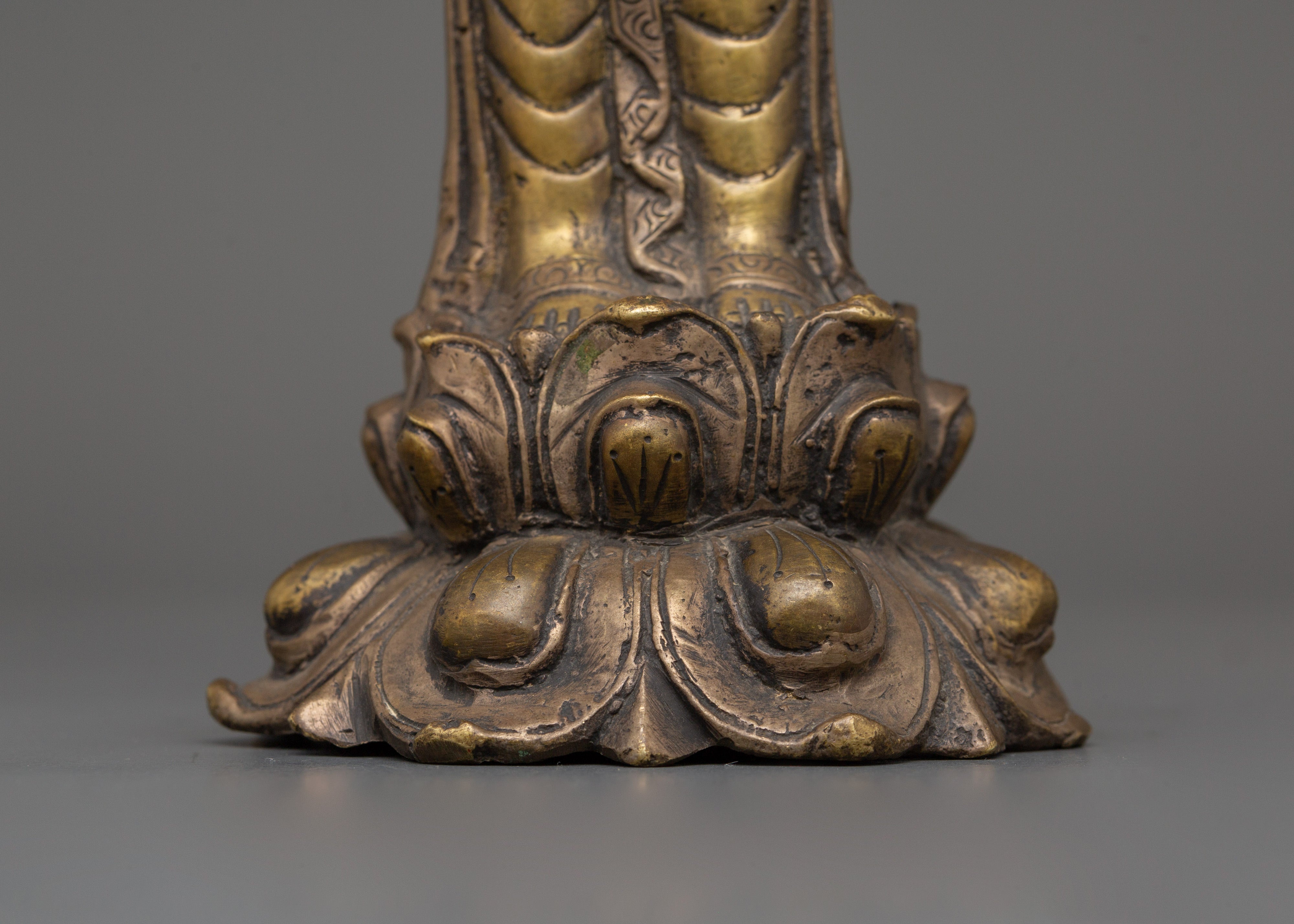 Handcrafted Siddhartha Gautam Statue | Brass Standing Buddha in Birth Gesture Pose