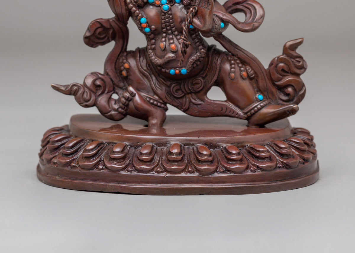 Tibetan Vajrapani Deity Statue | Handcrafted Artwork for Spiritual Protection