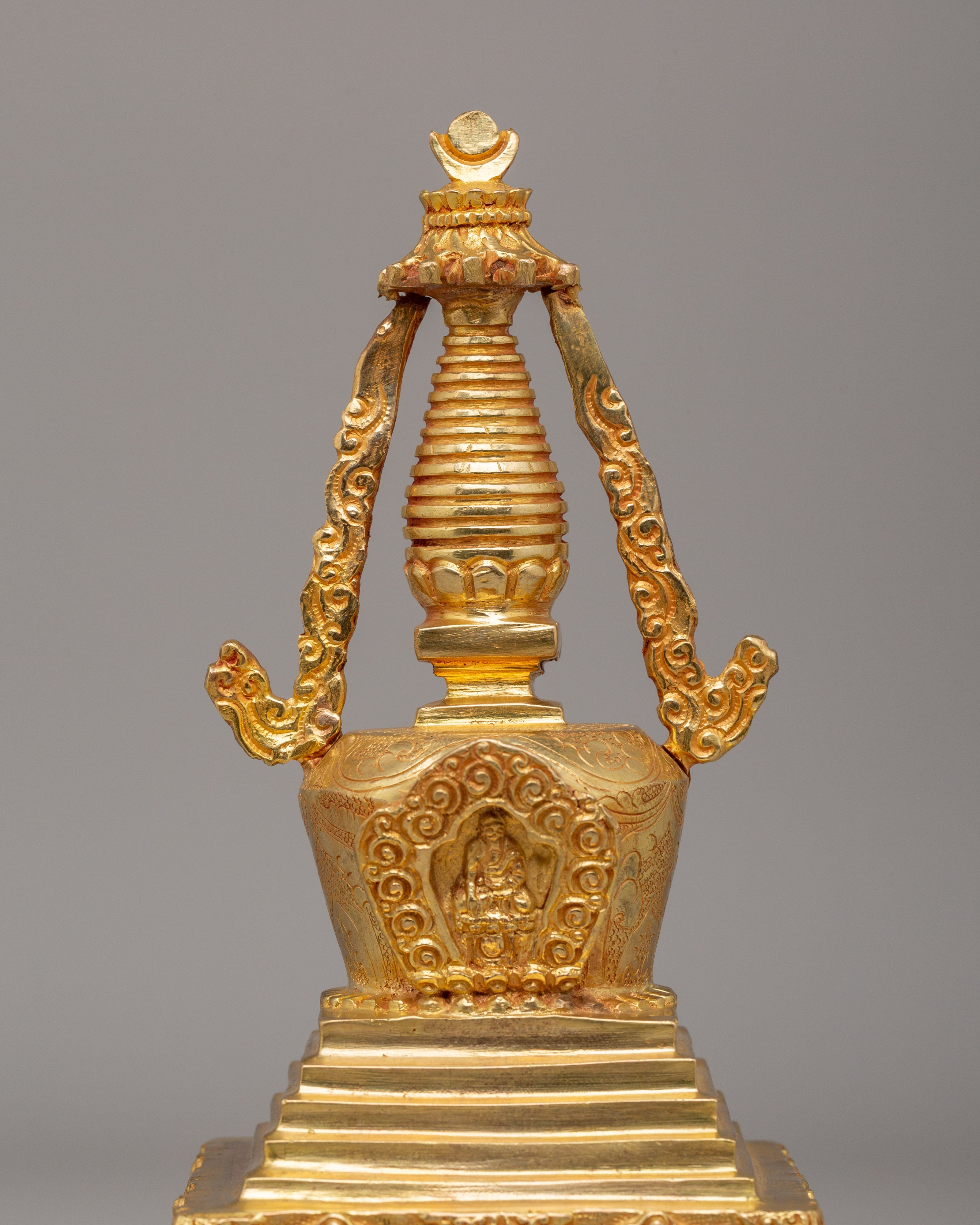 Himalayan Buddhist Stupa for Meditation | Handcrafted Sacred Shrine