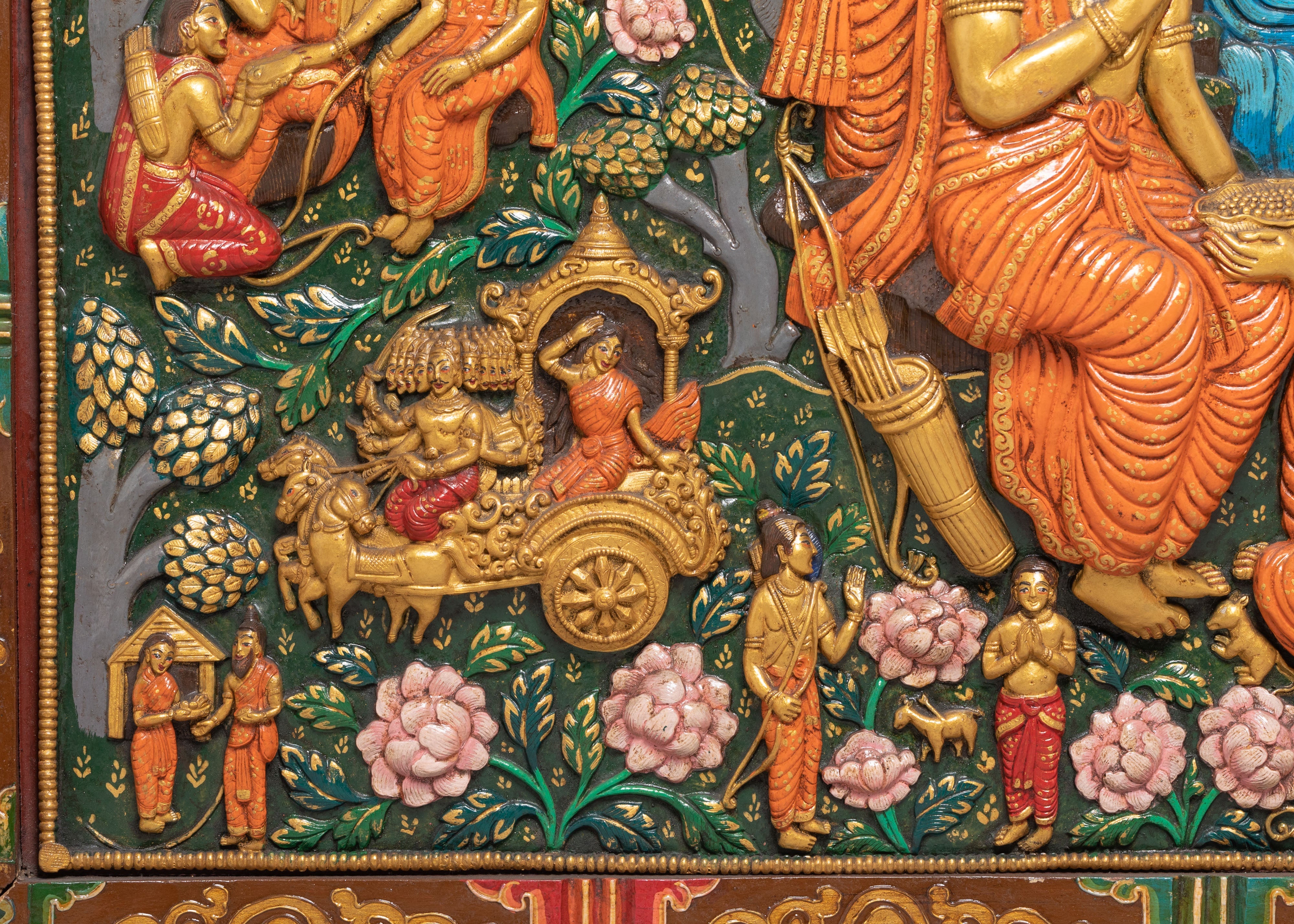 Hindu Deity Set Wall Hanging | Sacred Indian Gods Artwork