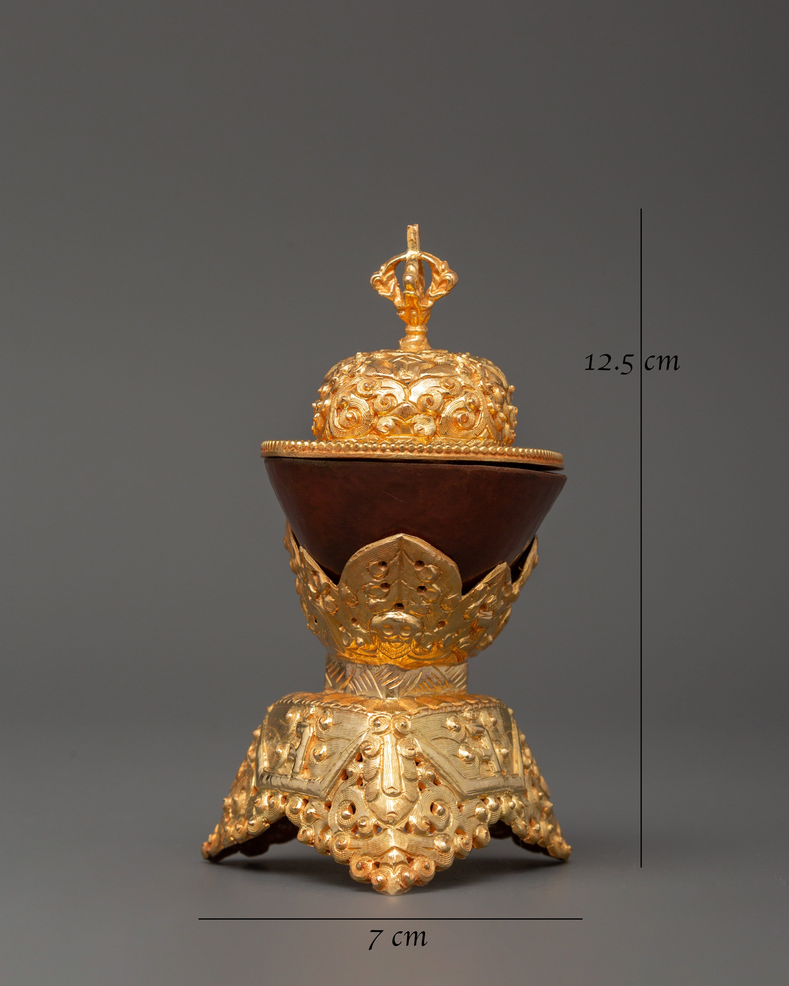 Kapala for Tibetan Rituals and Offerings | Tibetan Buddhist Ritual Cup