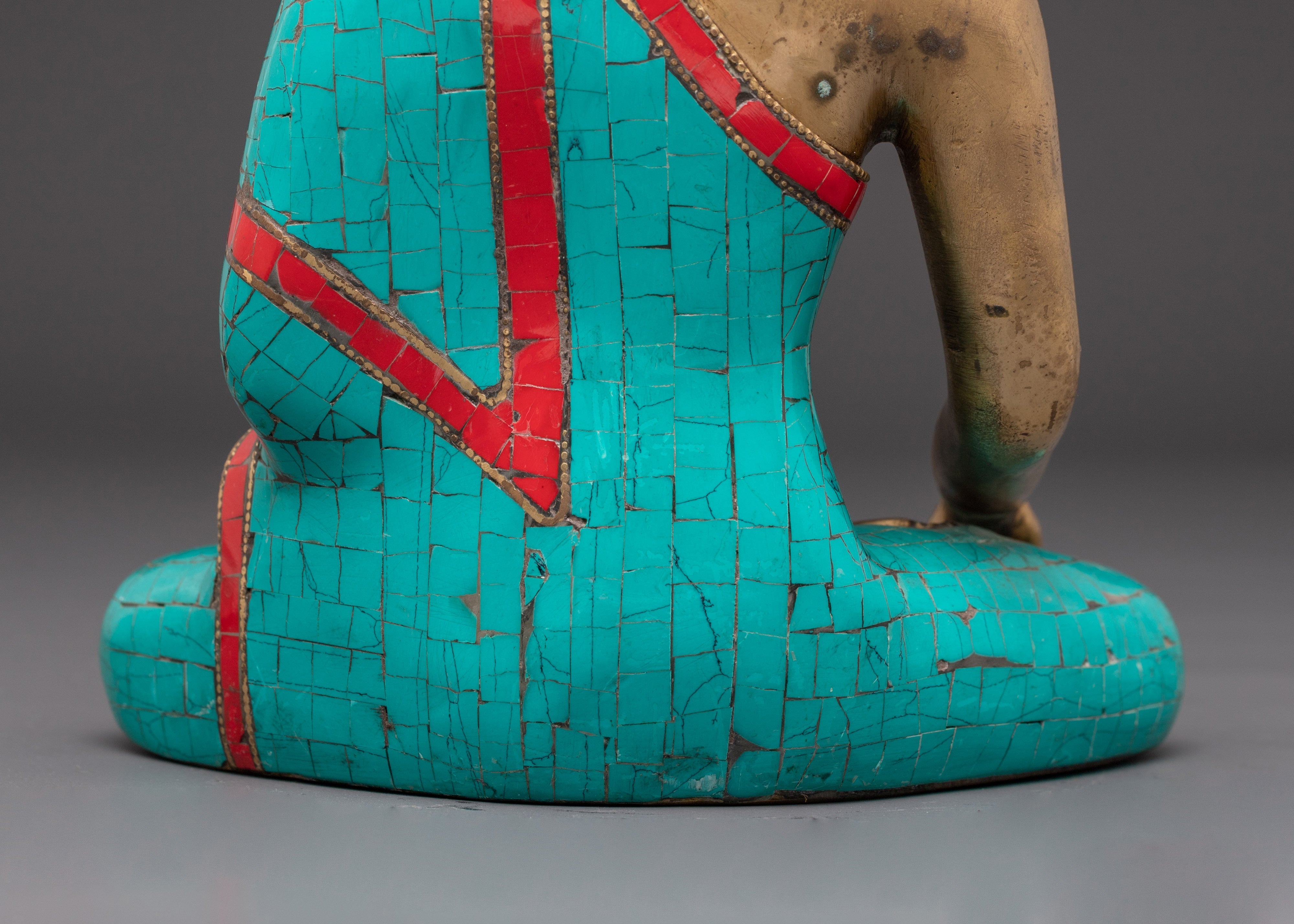 Sacred Buddha Shakyamuni Himalayan Statue | Brass Shakyamuni Buddha Art