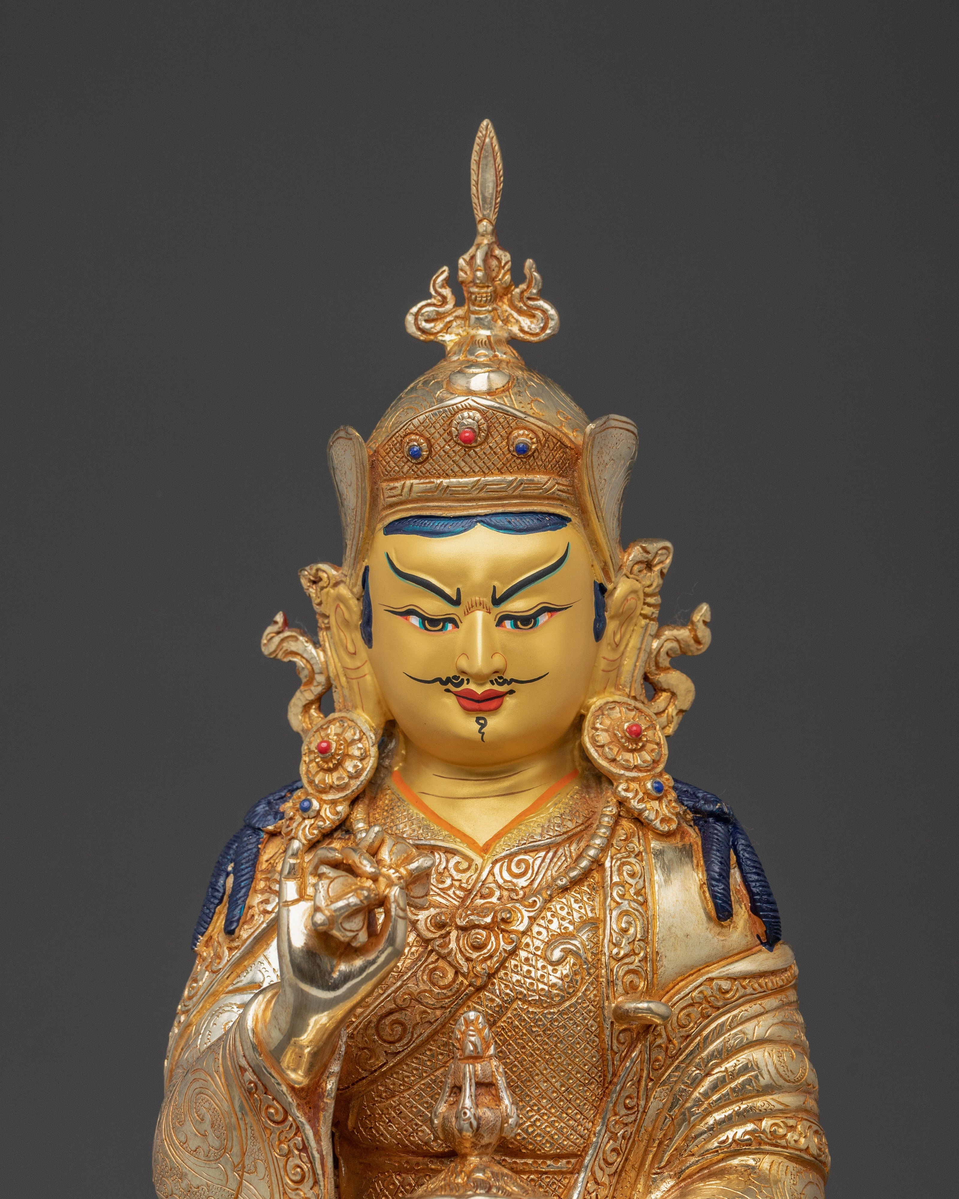 Dharma Master Guru Statue Set | Sacred Buddhist Art