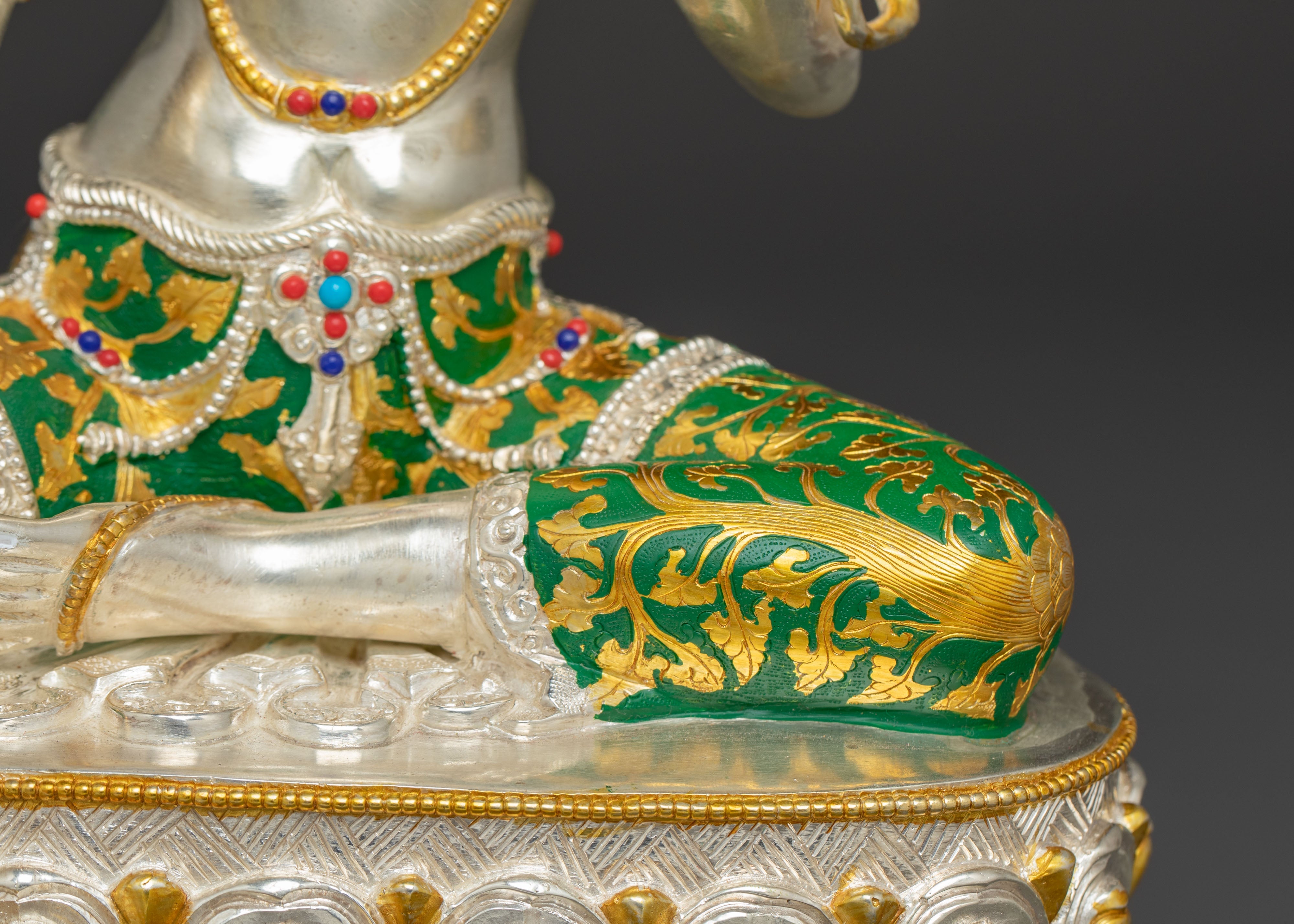 39cm Green Tara Statue | Symbol of Prosperity and Protection