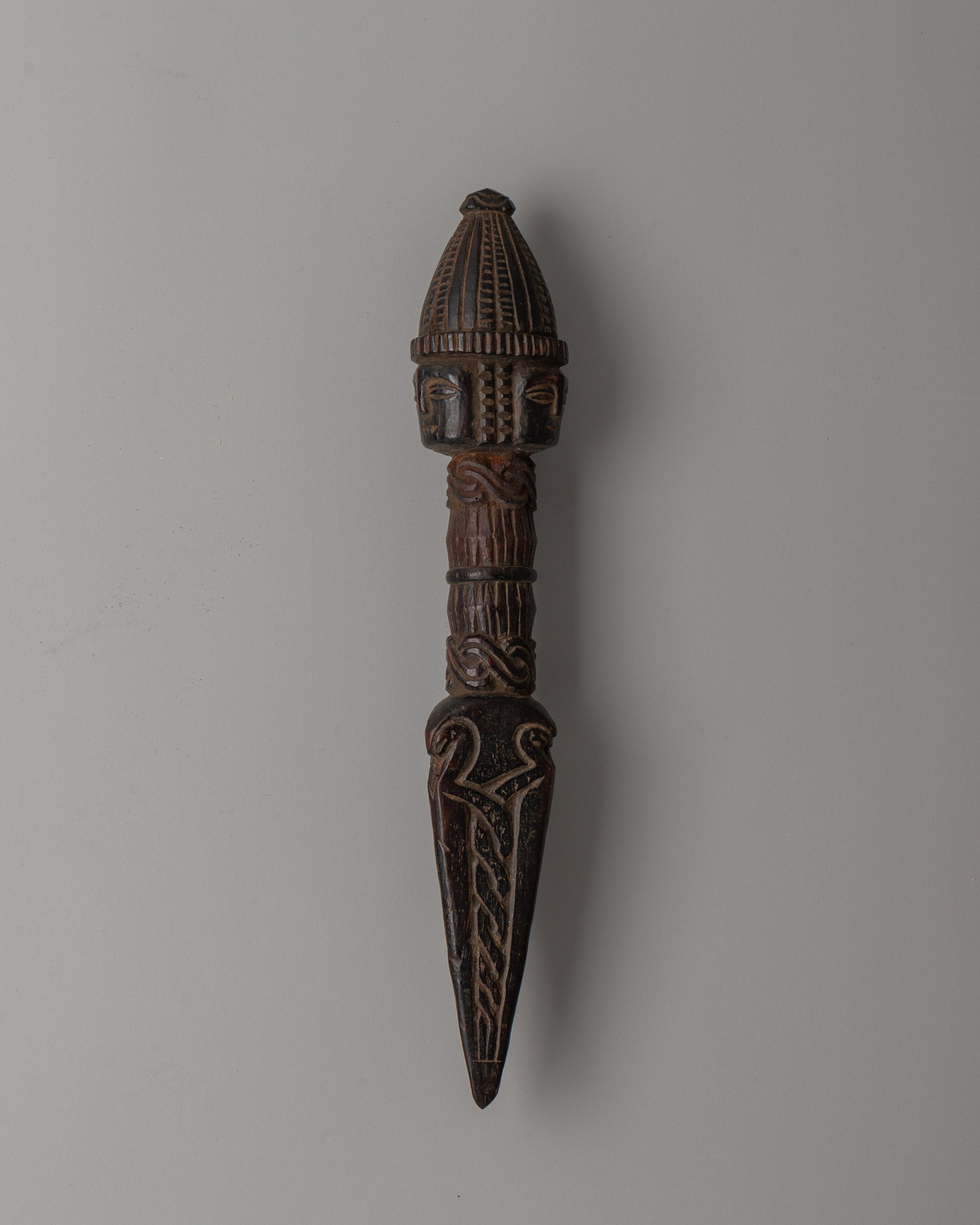 Sacred wooden Phurba dagger | Tantric Protection Tool
