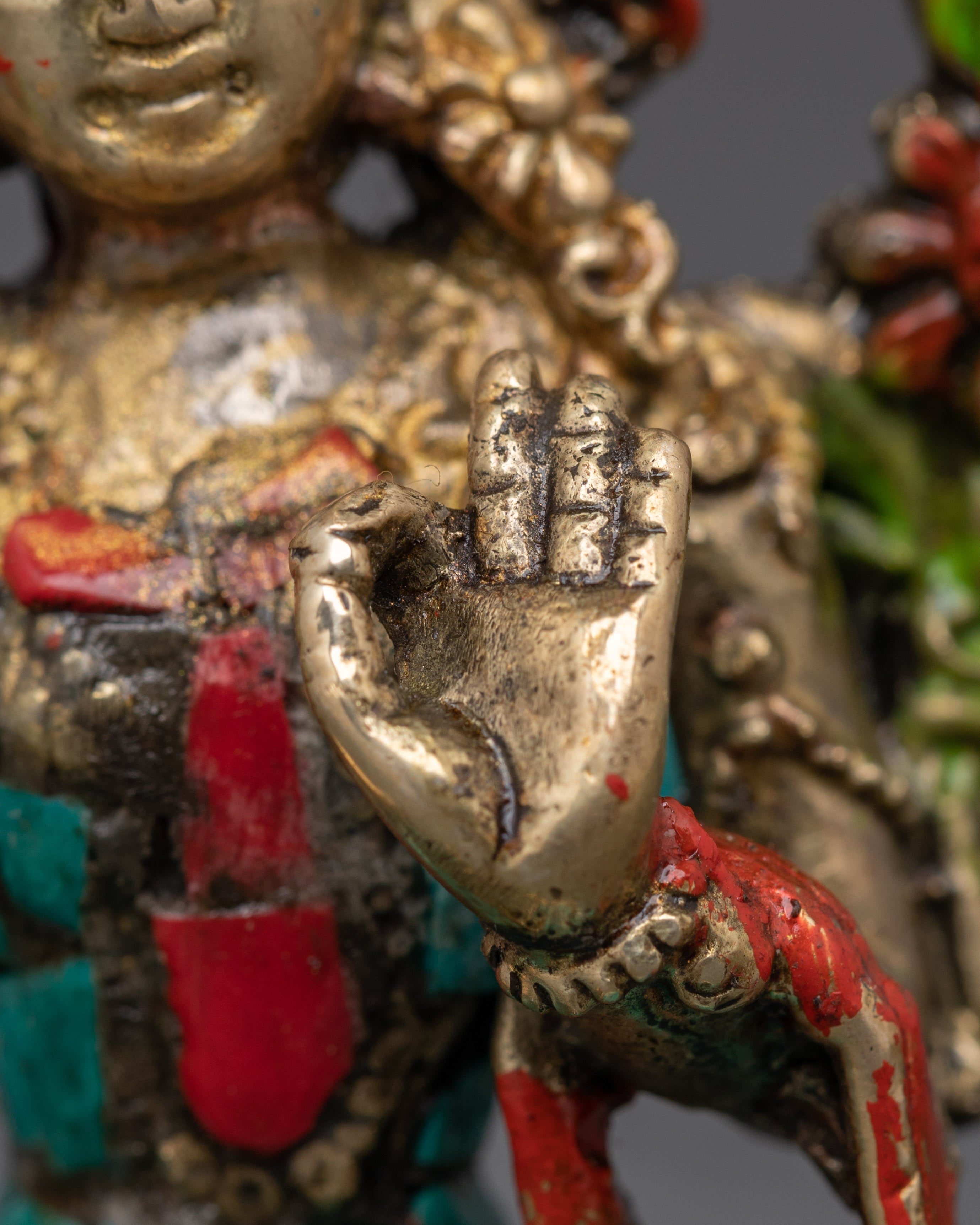 Handcrafted Green Tara Buddhist Deity | Meditation and Home Decor