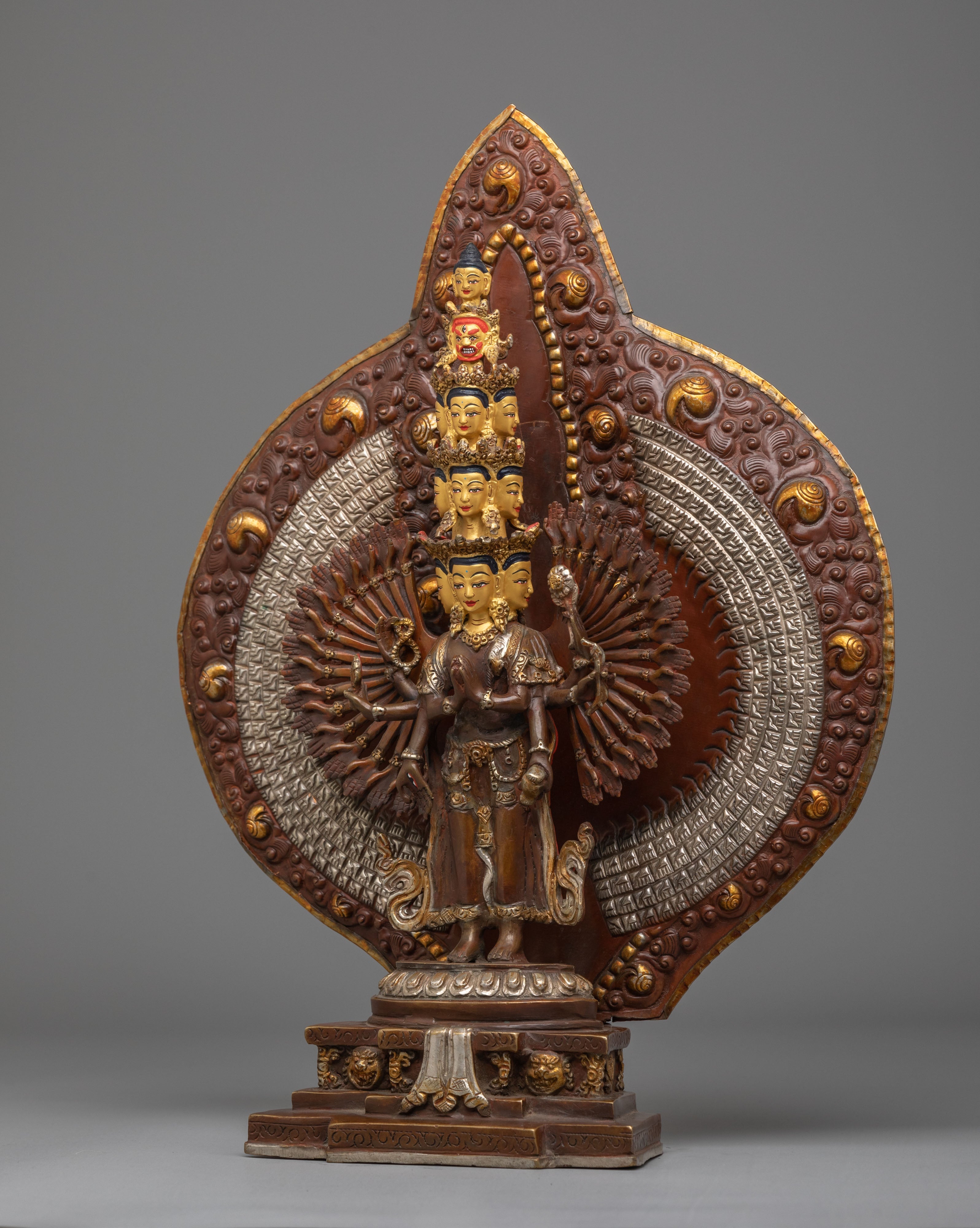 Himalayan 1000-Armed Chenrezig Sculpture | Symbol of Infinite Compassion
