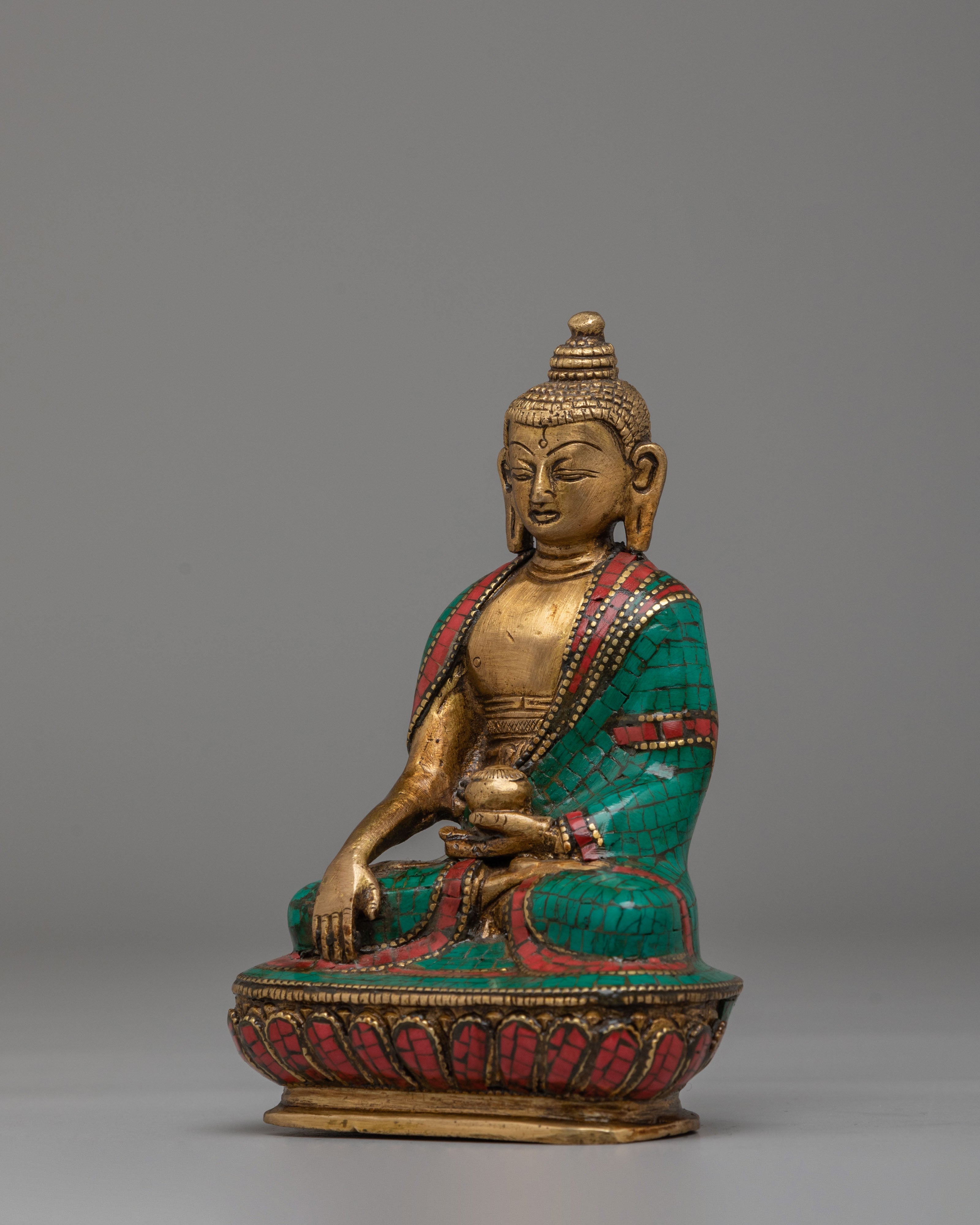 Handmade Shakyamuni Buddha Tibetan Statue | Tibetan Sculpture