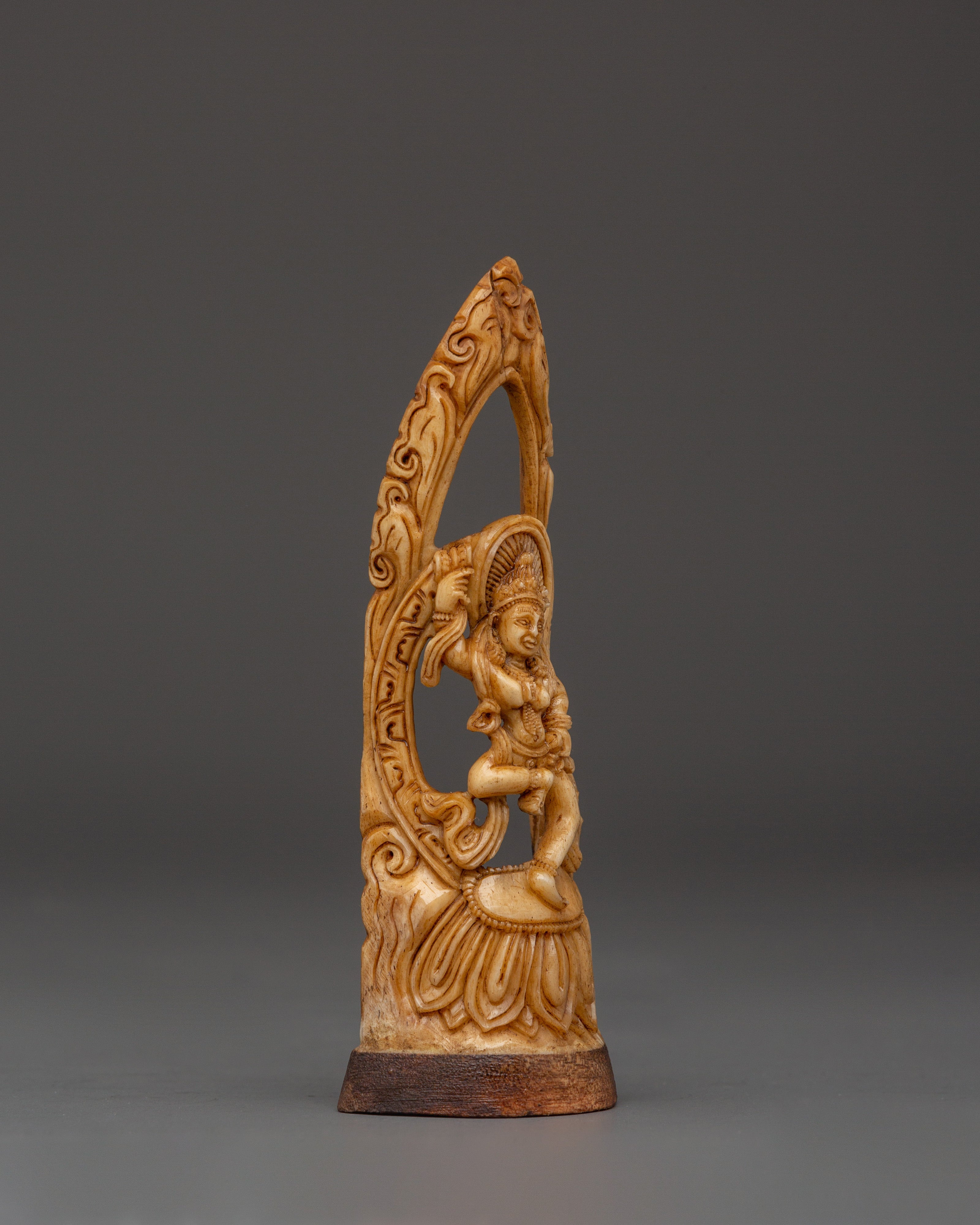 Yamantaka Tantric Figure | Hand-Carved Yak Bone
