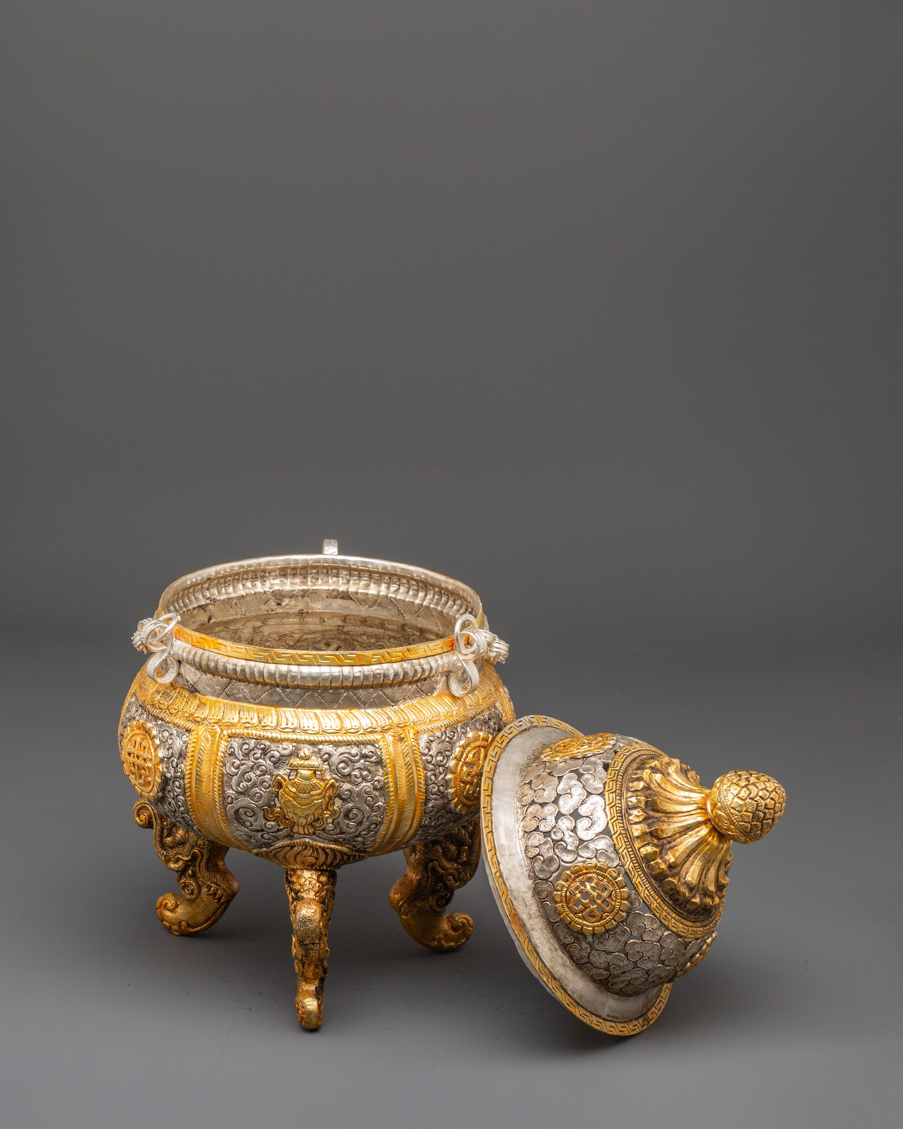 Sacred Golden Incense Burner for Religious Ceremonies | Offerings and Worship